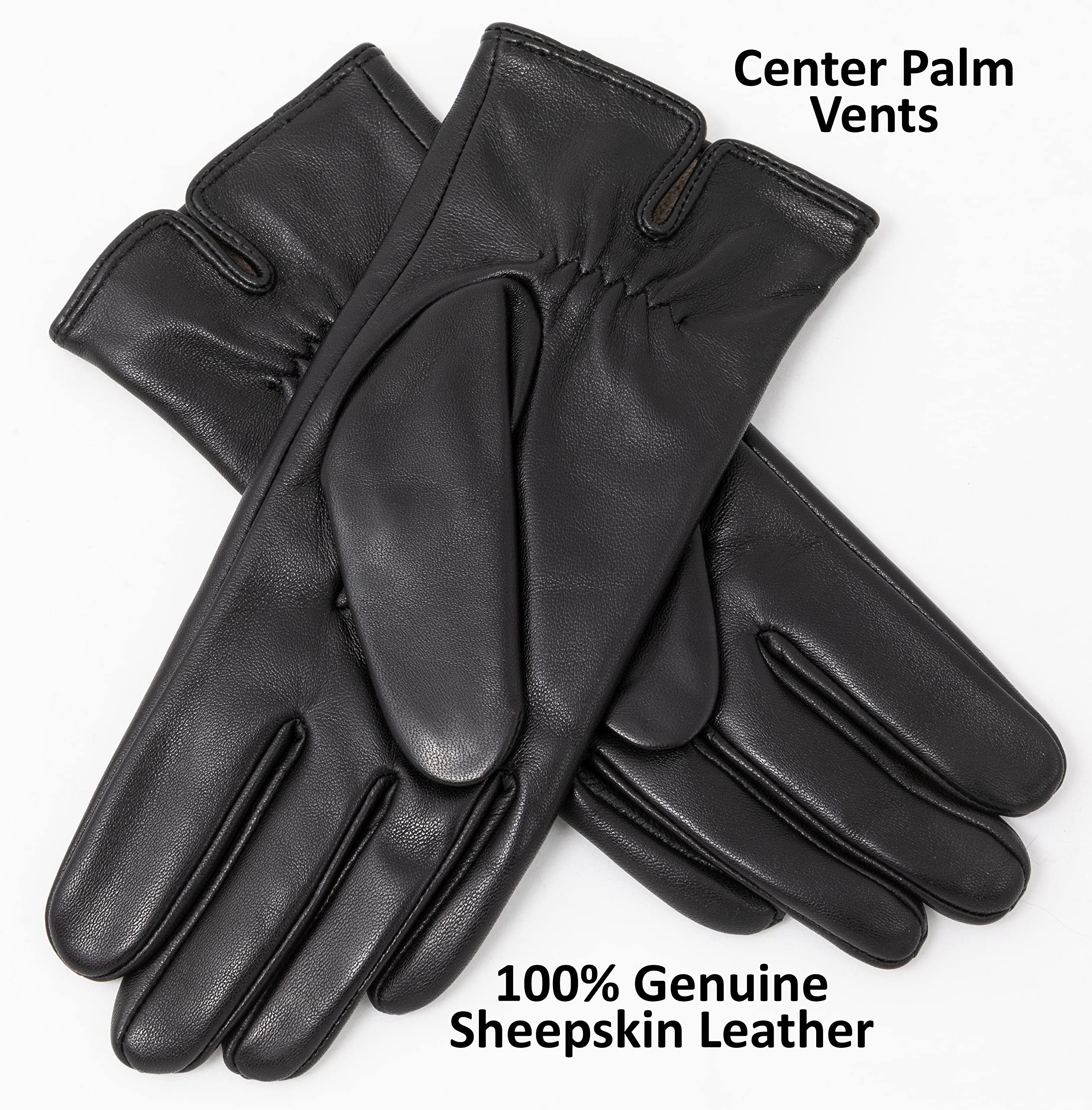 Premium Women's Cashmere Lined Sheepskin Leather Gloves - Touchscreen Compatible Winter Gloves for Ladies with Gift Box | Perfect for Cold Weather, Driving & Outdoor Activities