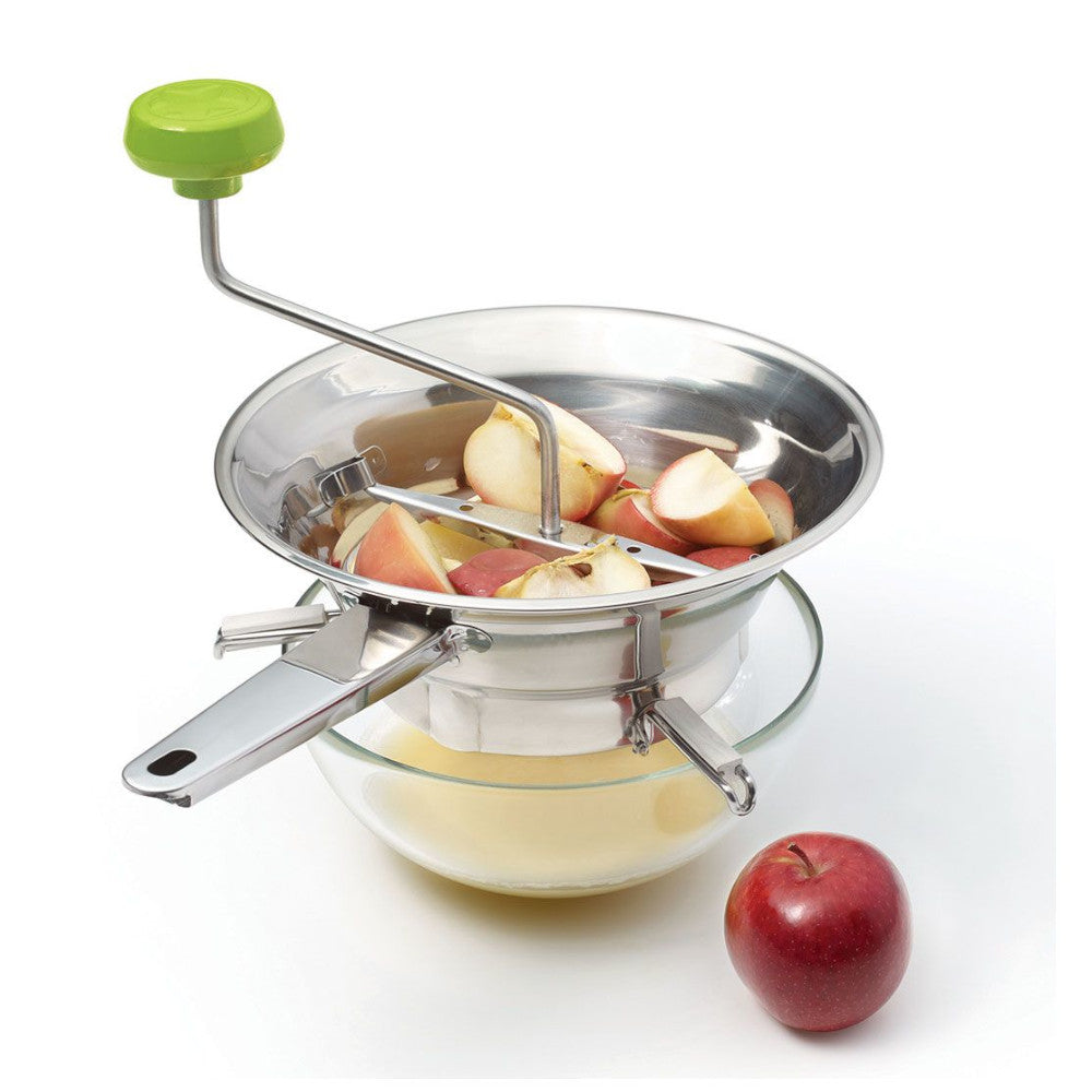 STARFRIT 92921 Rotary Food Mill for Fruits & Vegetables - Perfect for Purees, Soups, Sauces & Baby Food - Stainless Steel Blades & Non-Slip Base - Easy to Clean Kitchen Tool