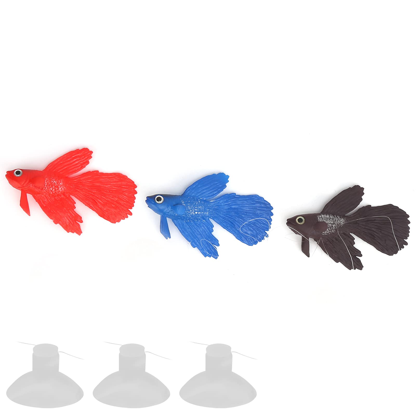 01 Lifelike Silicone Fake Fish - High-Simulation Artificial Fish Tank Decor, Durable Colorful Decorative Fish for Aquarium | Perfect for Home, Office & Restaurant Aquarium Decoration