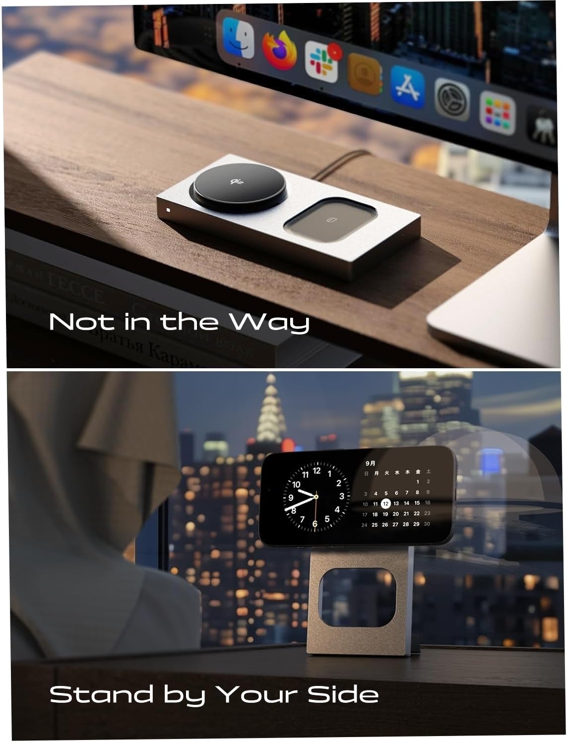 LISEN Qi2 MagSafe Charger 3-in-1 15W Fast Charging Station for iPhone 16/15 Pro Max, Apple Watch & AirPods - Gold | Wireless Charging Stand Dock with Magsafe Technology | Perfect for Home, Office & Nightstand Charging