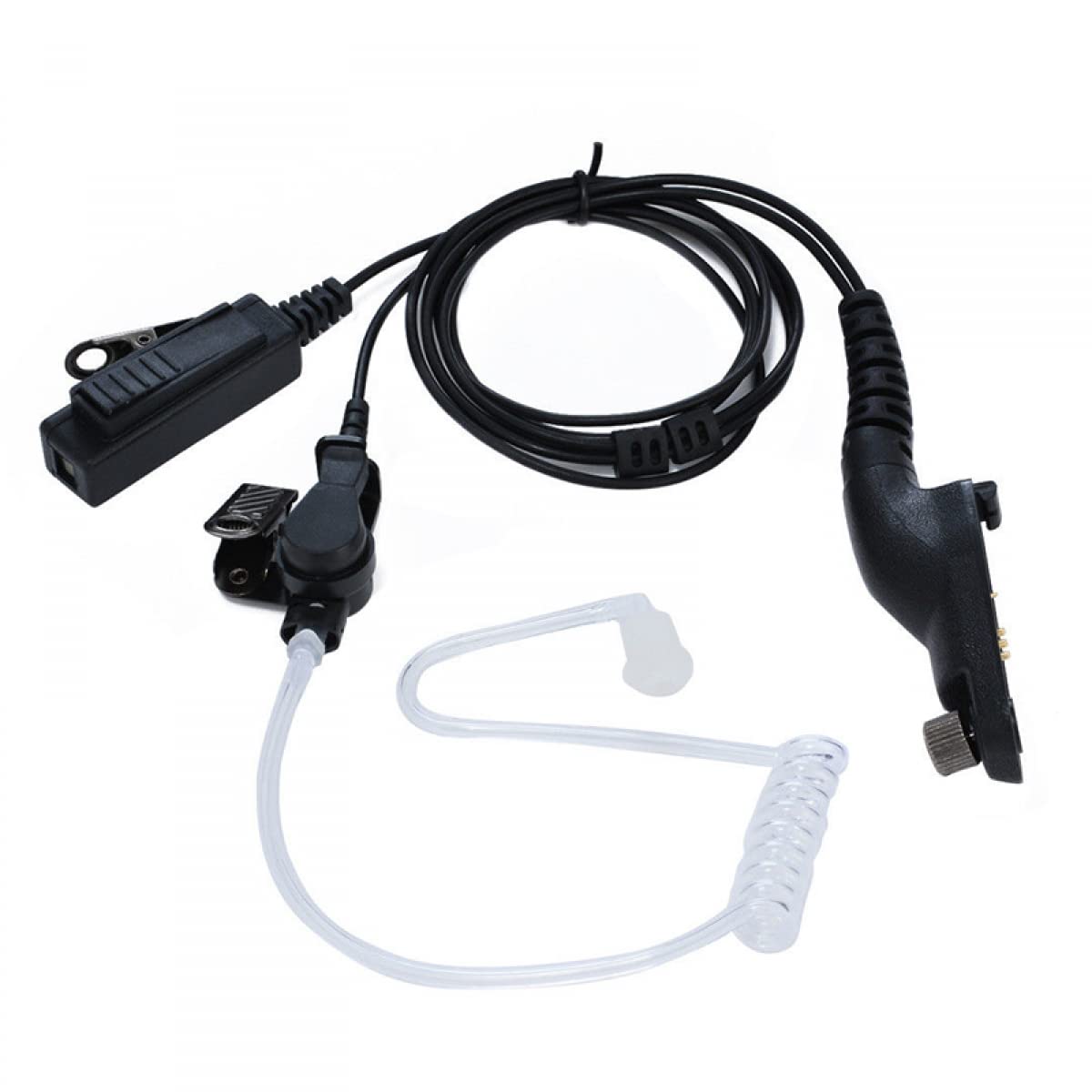 DAZZLEEX PTT Headset with Earpiece Mic - Compatible with Motorola APX8000/7000/6000 & XPR6550/6500/6300 Radios - Ideal for Police, Security & Emergency Communication