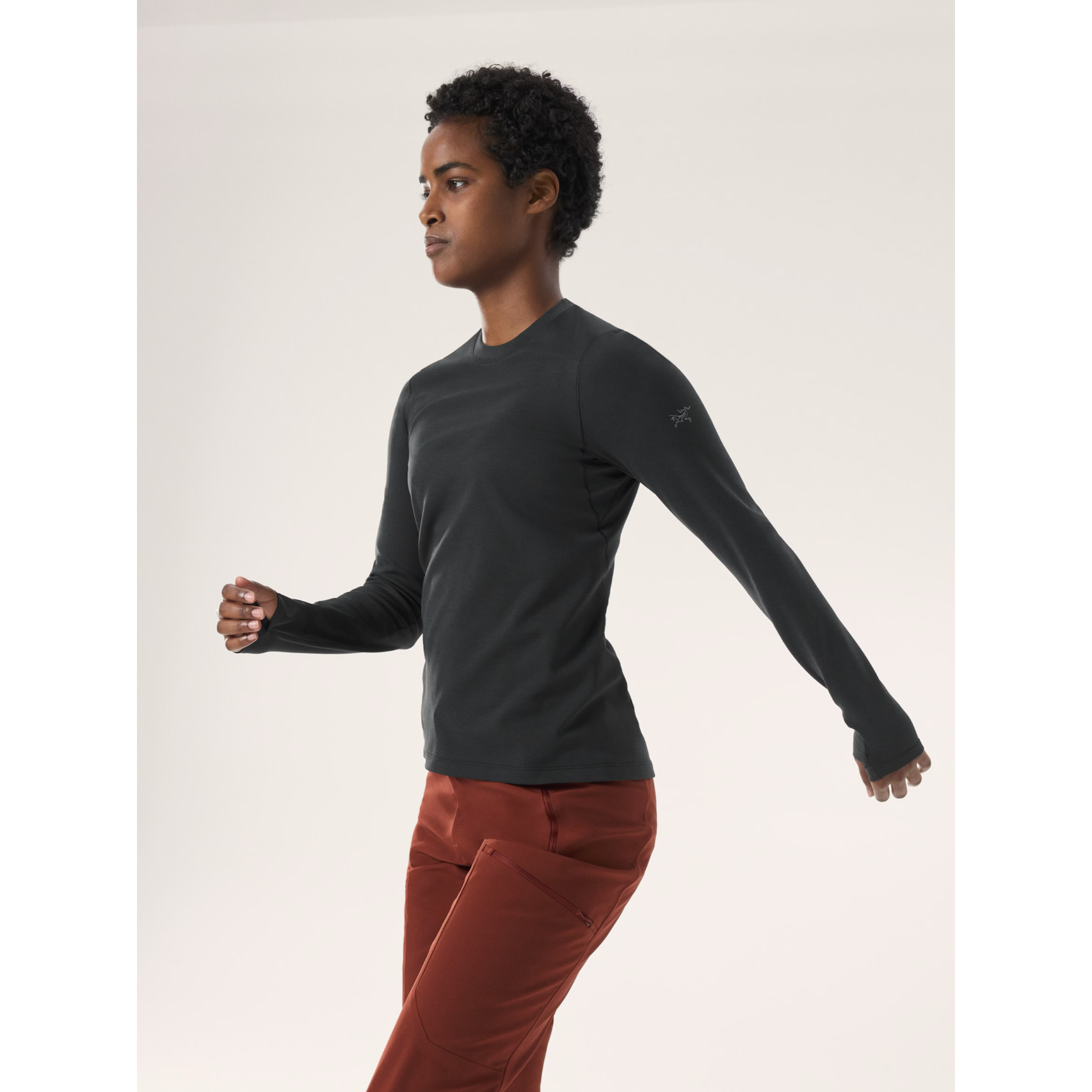 Arc'teryx Women's Taema Thermal Crew Long Sleeve Shirt - Moisture-Wicking Base Layer for Hiking, Skiing & Outdoor Activities