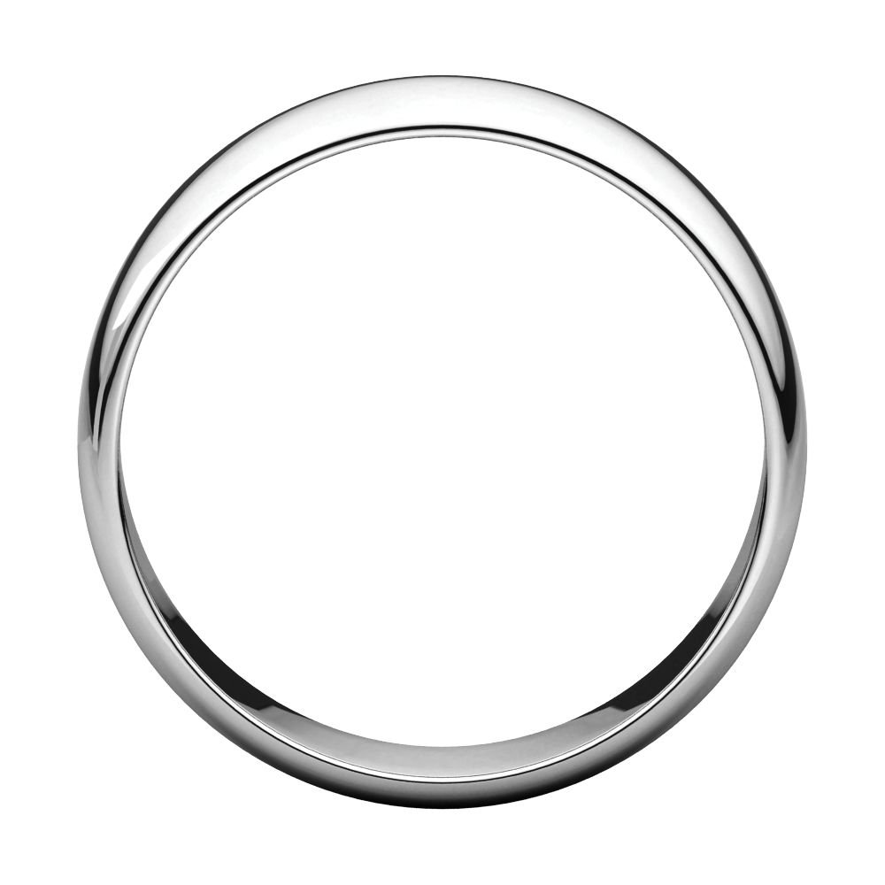 925 Sterling Silver 6mm Half Round Wedding Band - Elegant Jewelry for Brides & Grooms
