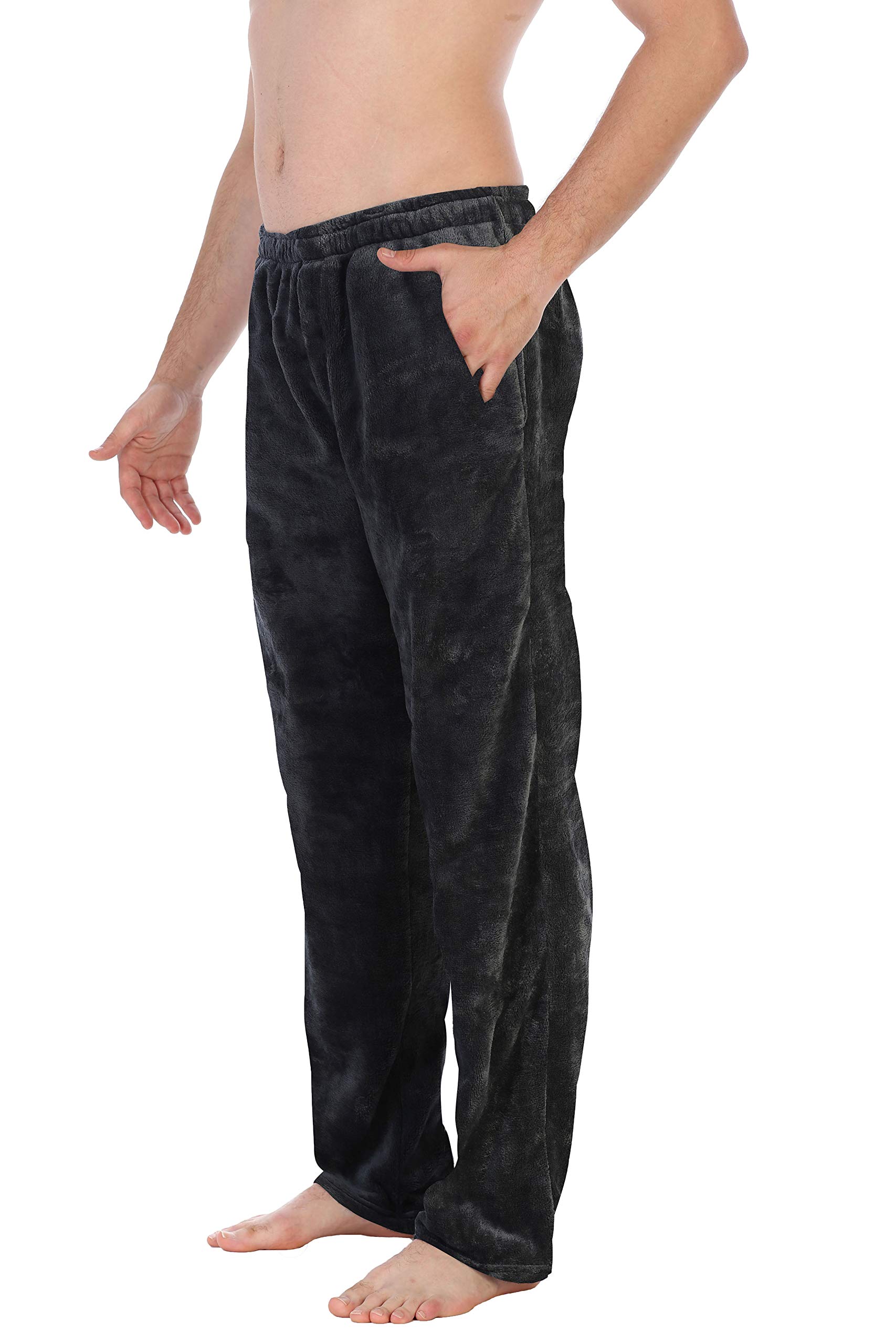 Gioberti Men's Super Soft Plush Pajama Pants - Cozy Lounge Pants for Relaxing at Home, Sleepwear & Comfortable Nightwear