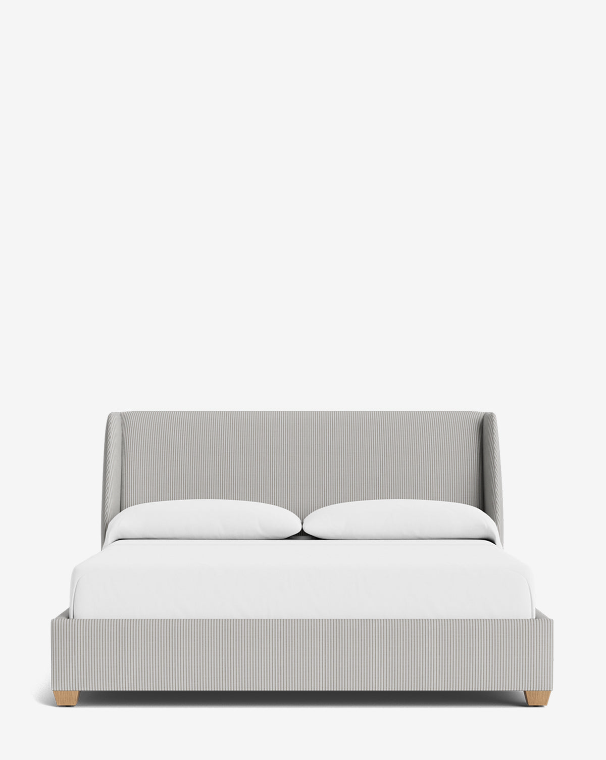 Walt Bed Low Headboard - Modern Minimalist Bed Frame for Small Spaces - Perfect for Apartments, Dorms & Guest Rooms