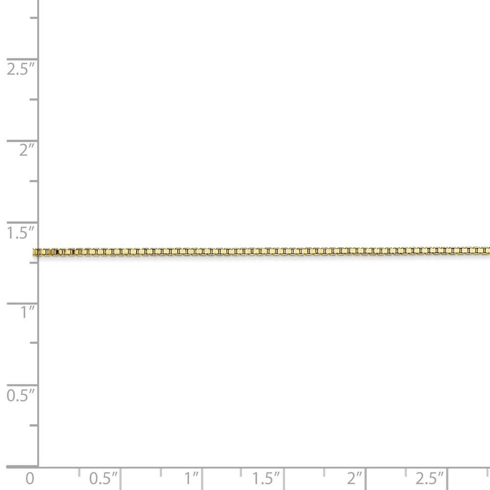 10K Solid Yellow Gold 1.10mm Box Chain Necklace with Lobster Clasp - Dainty Minimalist Jewelry for Women, Perfect for Everyday Wear, Layering & Gift Giving