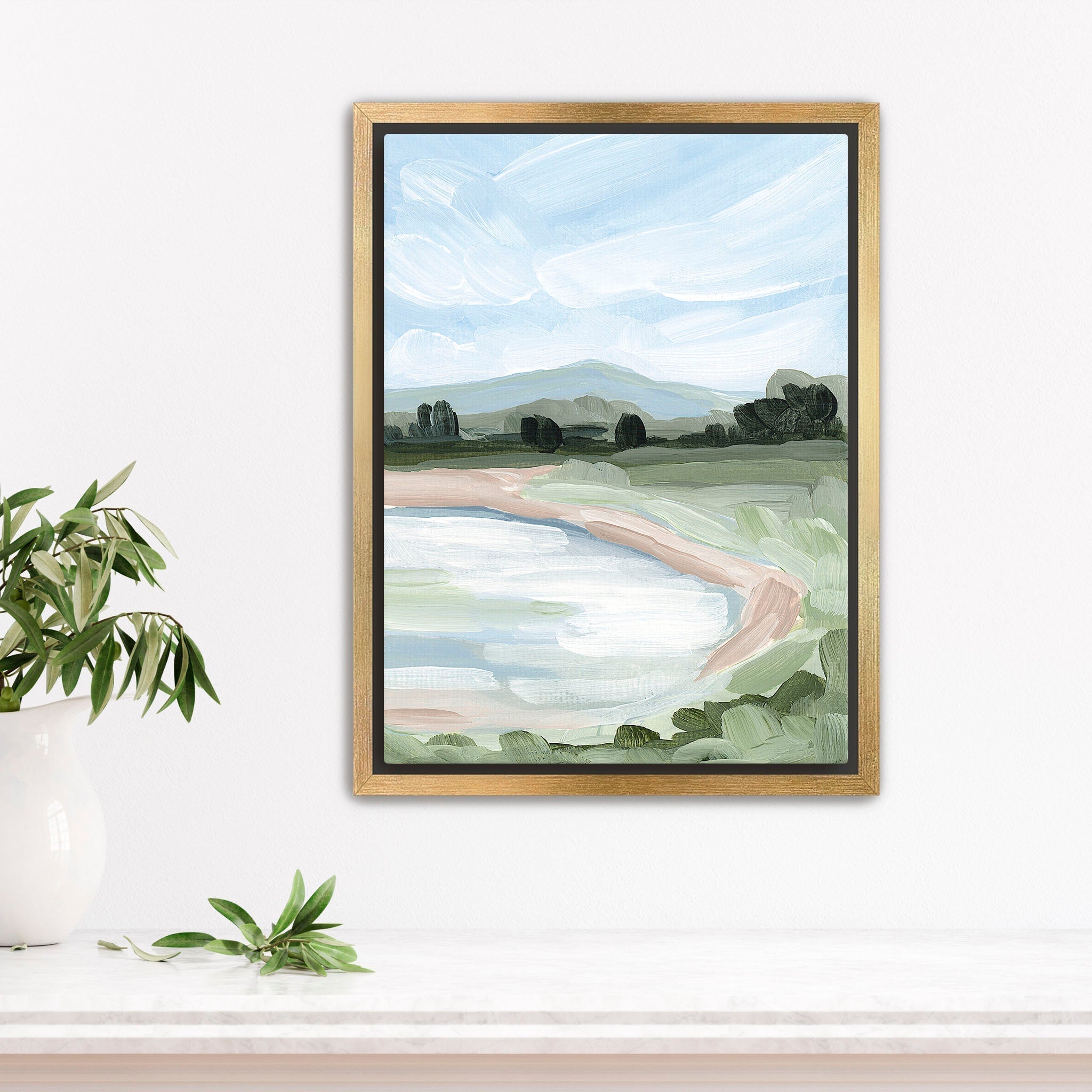 Catamount Reservoir Landscape Art Print - Stunning Nature Wall Decor for Home, Office & Cabin | Premium Quality Canvas or Poster