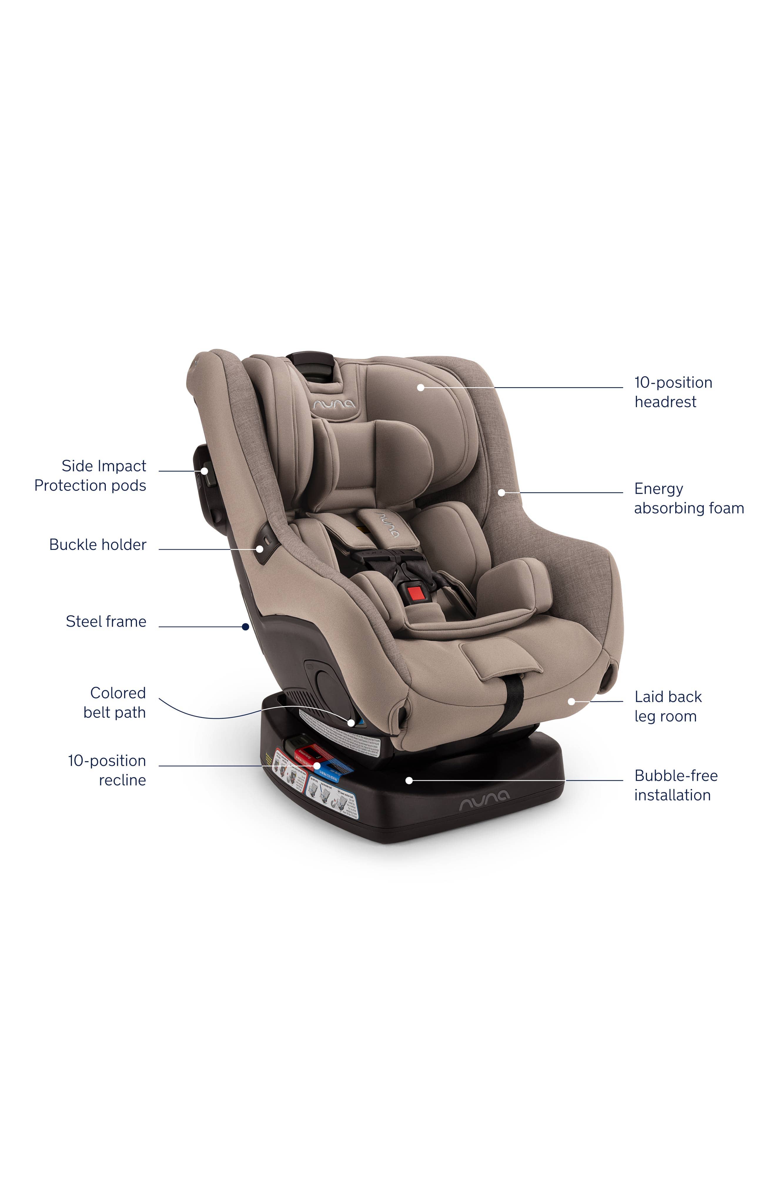 Nuna Rava All-in-One Convertible Car Seat for Toddlers & Kids – Safe, Comfortable & Stylish – Perfect for Travel, Daily Commutes & Family Road Trips