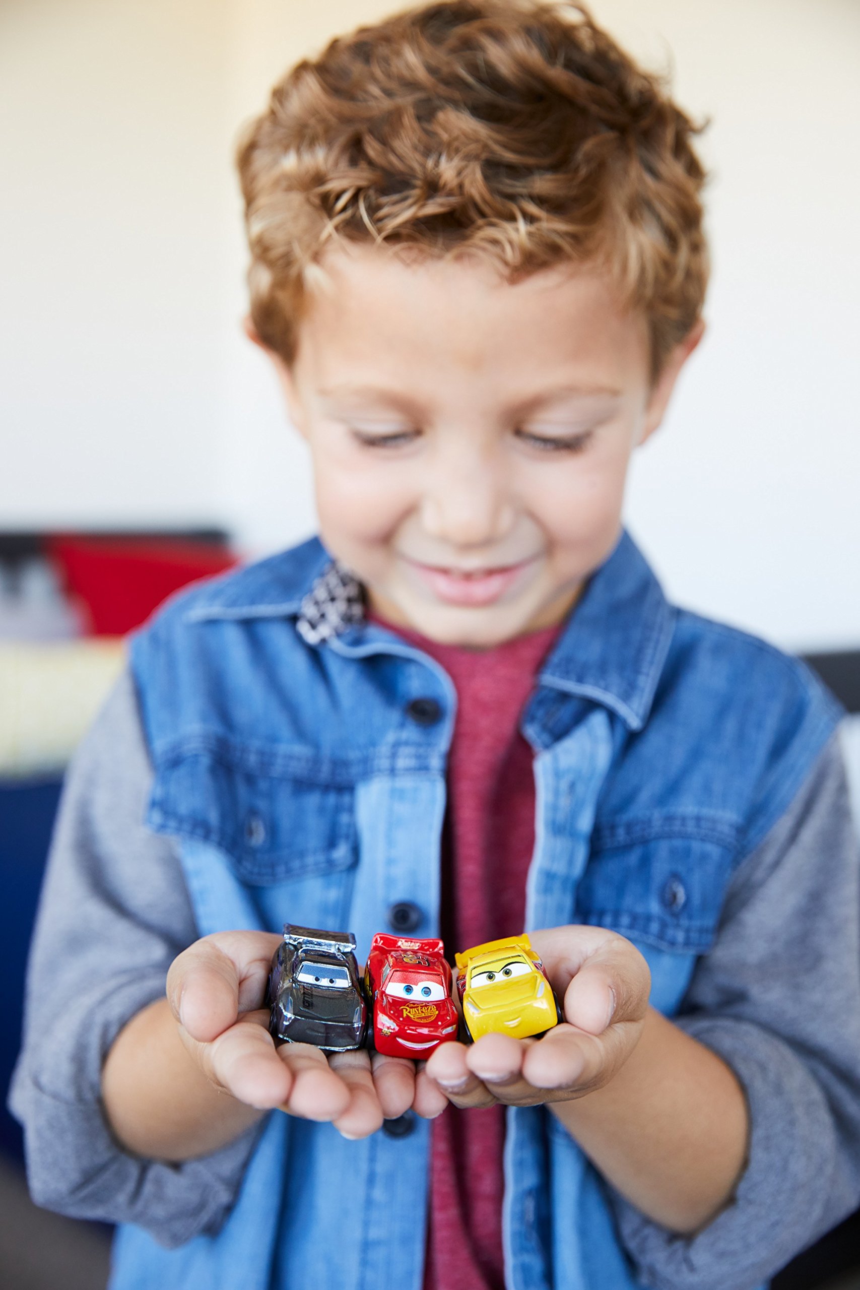 Disney Cars Toys Mini Racers Metal Vehicles - 3 Pack Set of Lightning McQueen & Friends for Kids Collection & Play | Perfect for Birthday Gifts, Party Favors and Display
