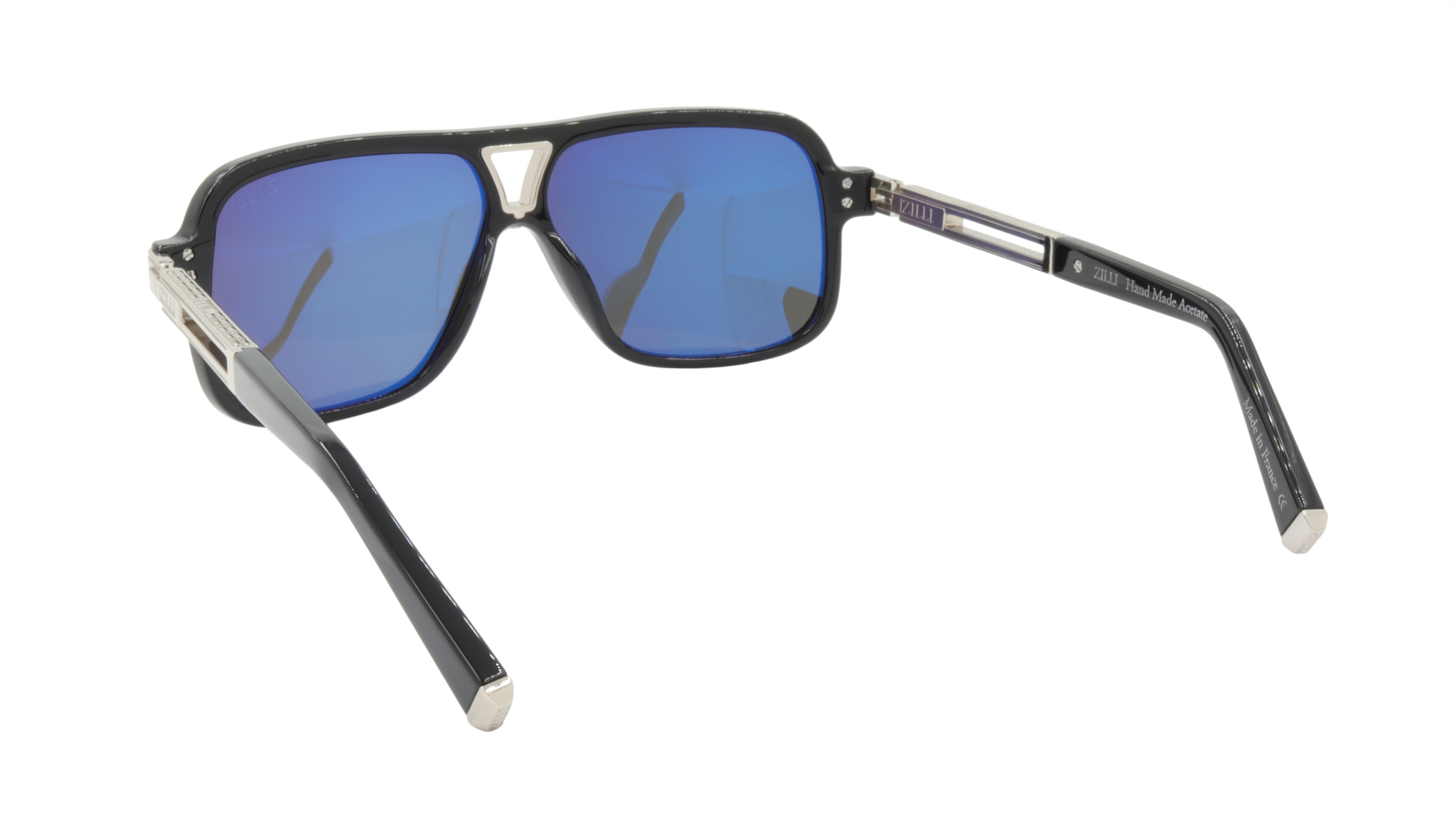 ZILLI Luxury Titanium Acetate Polarized Sunglasses - Handmade in France - Model ZI 65016 C02 - UV Protection for Driving, Travel & Outdoor Activities