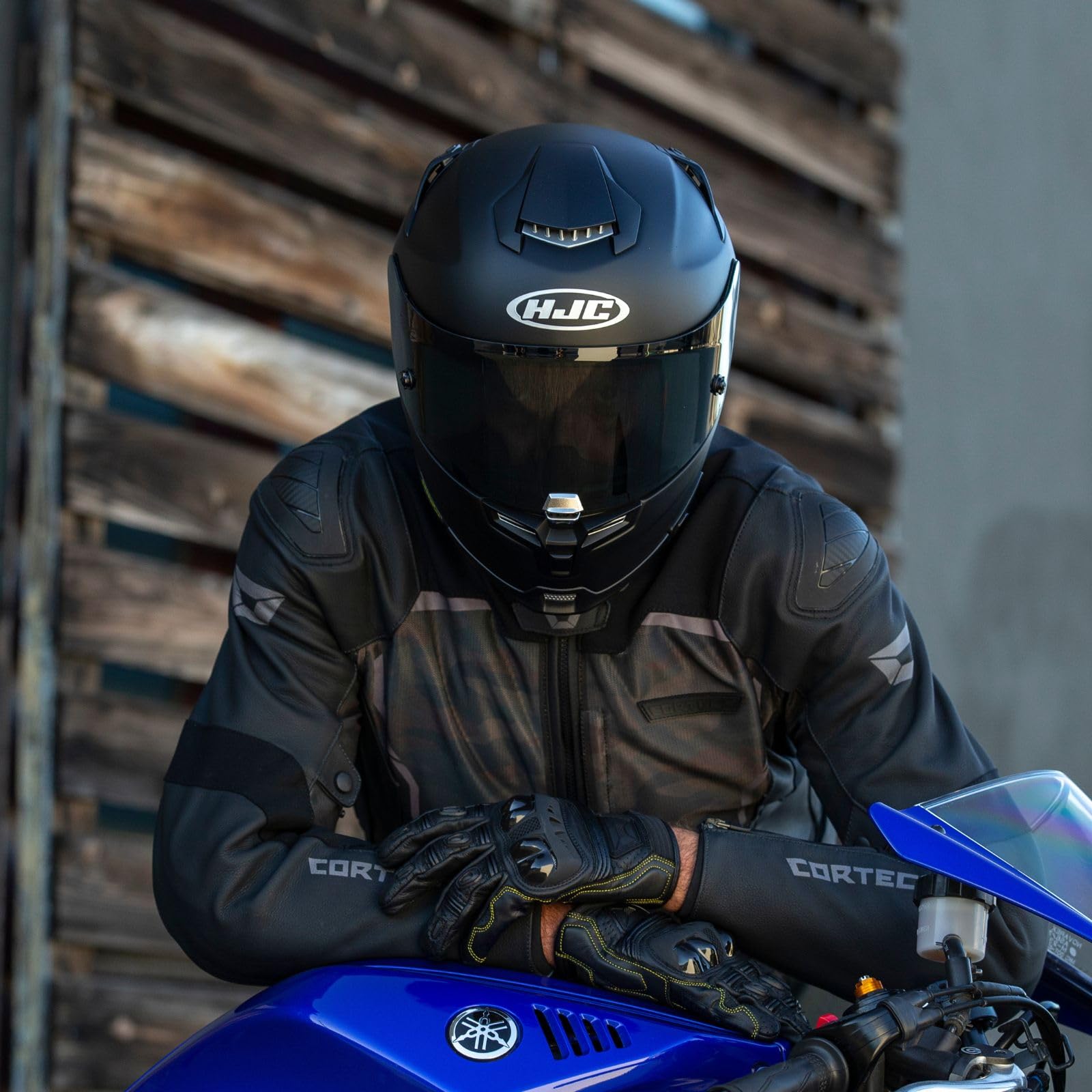 Cortech Vader Motorcycle Jacket - Men's Black Leather Riding Jacket with Armor Protection for Street & Racing Bikes | Perfect for Commuting, Touring & Adventure Riding