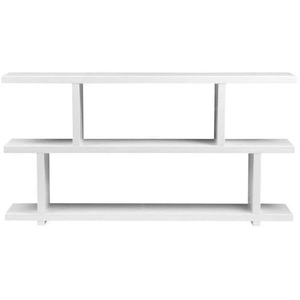 63 Inch Floating Shelf - Modern White Wall Shelves for Living Room, Bedroom, Bathroom - Sturdy & Stylish Storage Solution for Home Decor, Books & Display Items