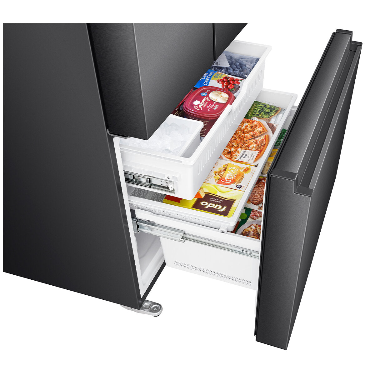 Hisense 634L French Door Refrigerator with Plumbed Water Dispenser - Black Stainless Steel (HRFD634BW) | Energy Efficient Large Capacity Fridge for Modern Kitchen & Family Use