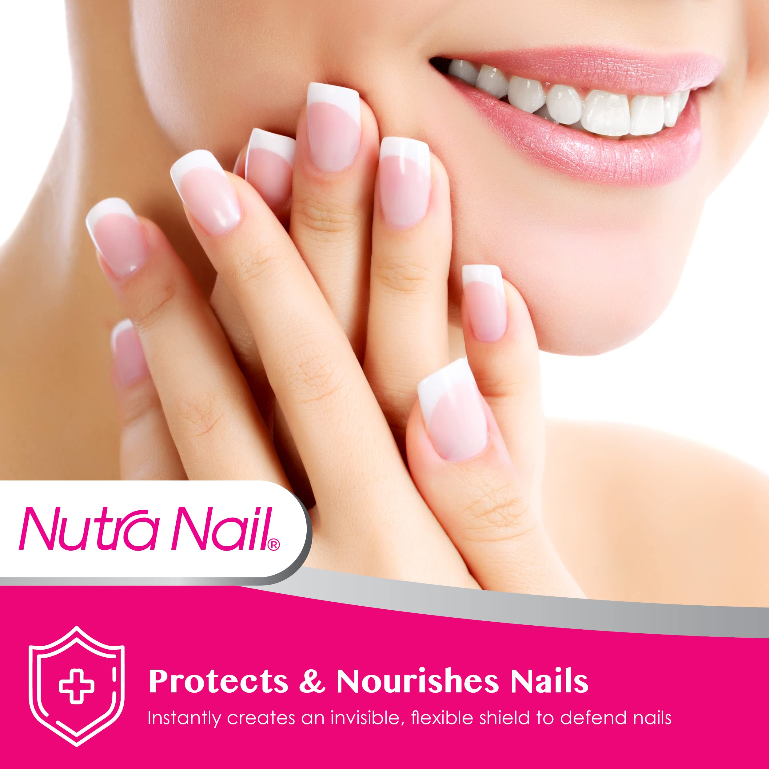 Nutra Nail 5 to 7 Day Growth Treatment & Invisible Flex Hardener - Strengthen & Repair Damaged Nails for Long-Lasting Manicures | Perfect for Weak, Brittle Nails at Home or Salon