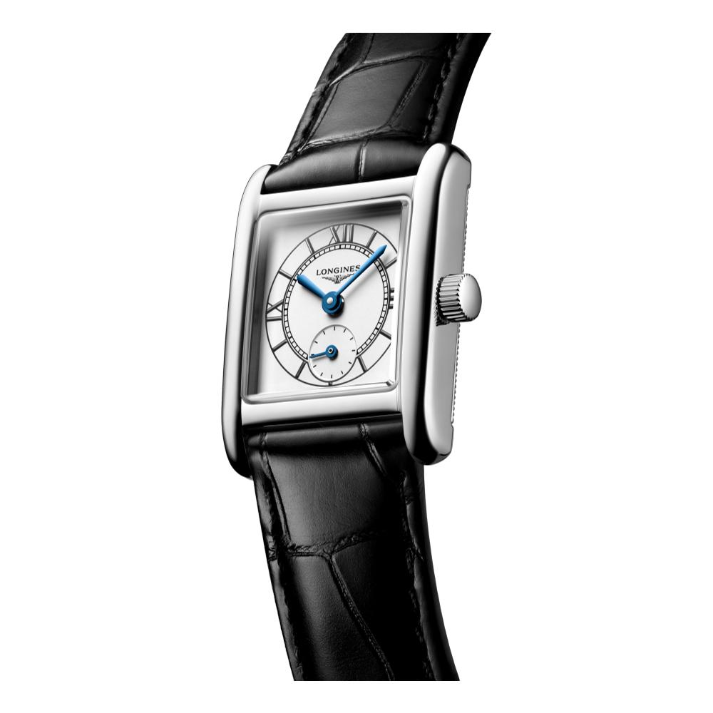 DolceVita Mini Black Alligator Leather Watch Strap - Luxury Replacement Band for Smartwatches & Dress Watches