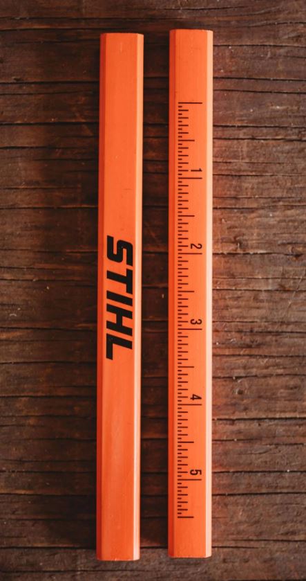 STIHL Professional Carpenter Pencil - Durable Woodworking Pencils for Marking & Measuring - Perfect for Construction, Carpentry & DIY Projects