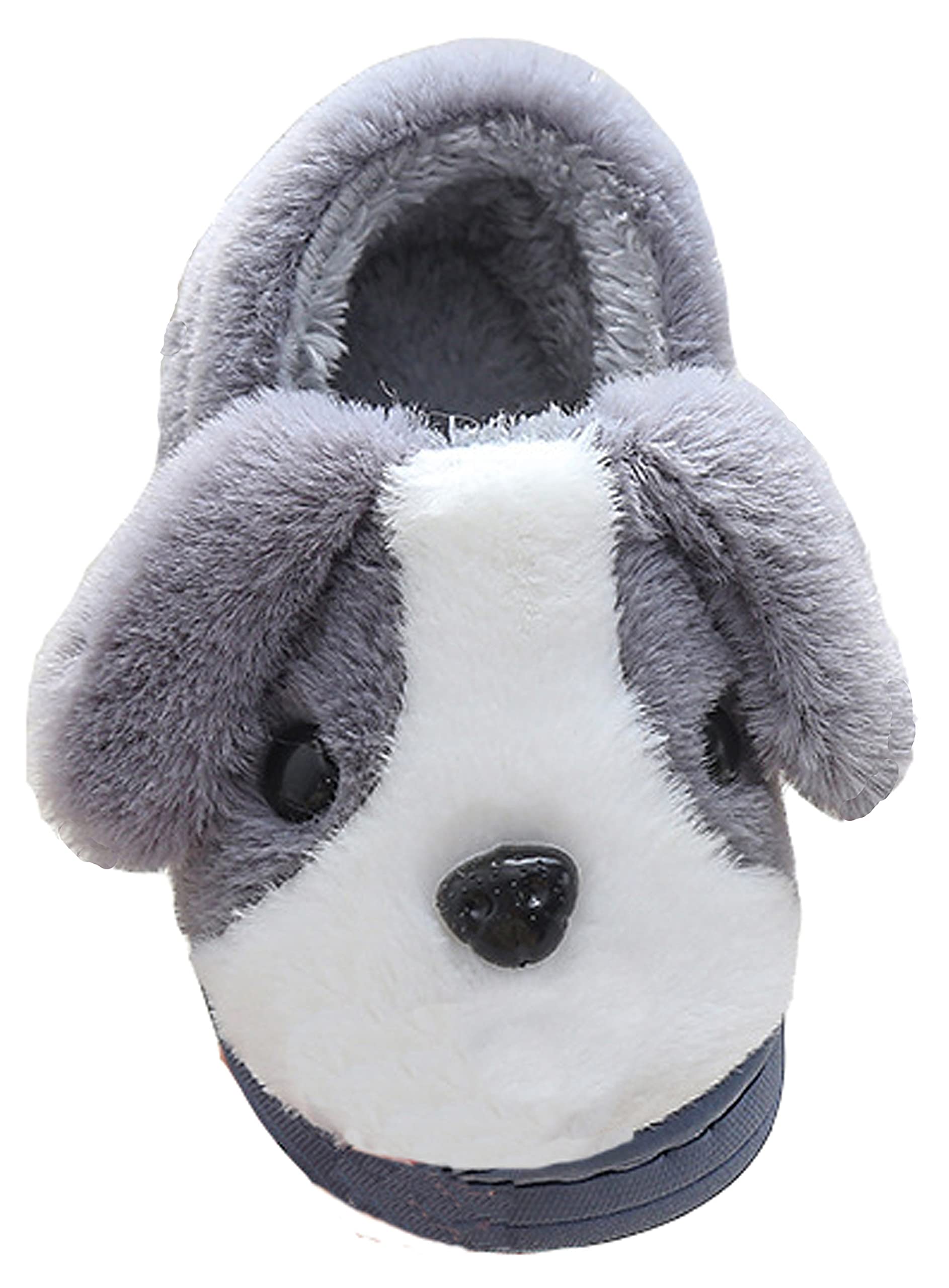 **YILANLAN Women's Fuzzy Animal Slippers - Cute Cartoon Dog Design, Warm Winter House Shoes for Indoor Comfort - Perfect for Cozy Nights & Relaxing at Home**