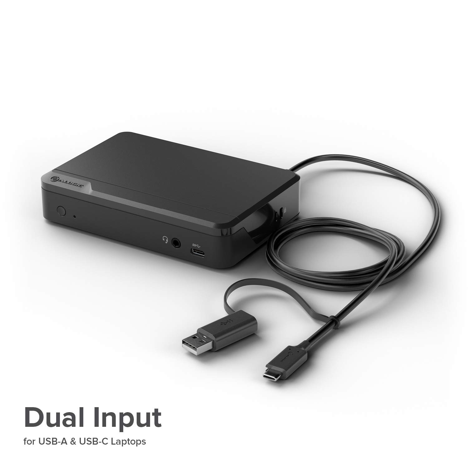 ALOGIC Universal Twin HD Docking Station with 4K HDMI - USB-C & USB-A Compatible for MacBook, Windows Laptops - Dual Monitor Setup for Home Office & Remote Work