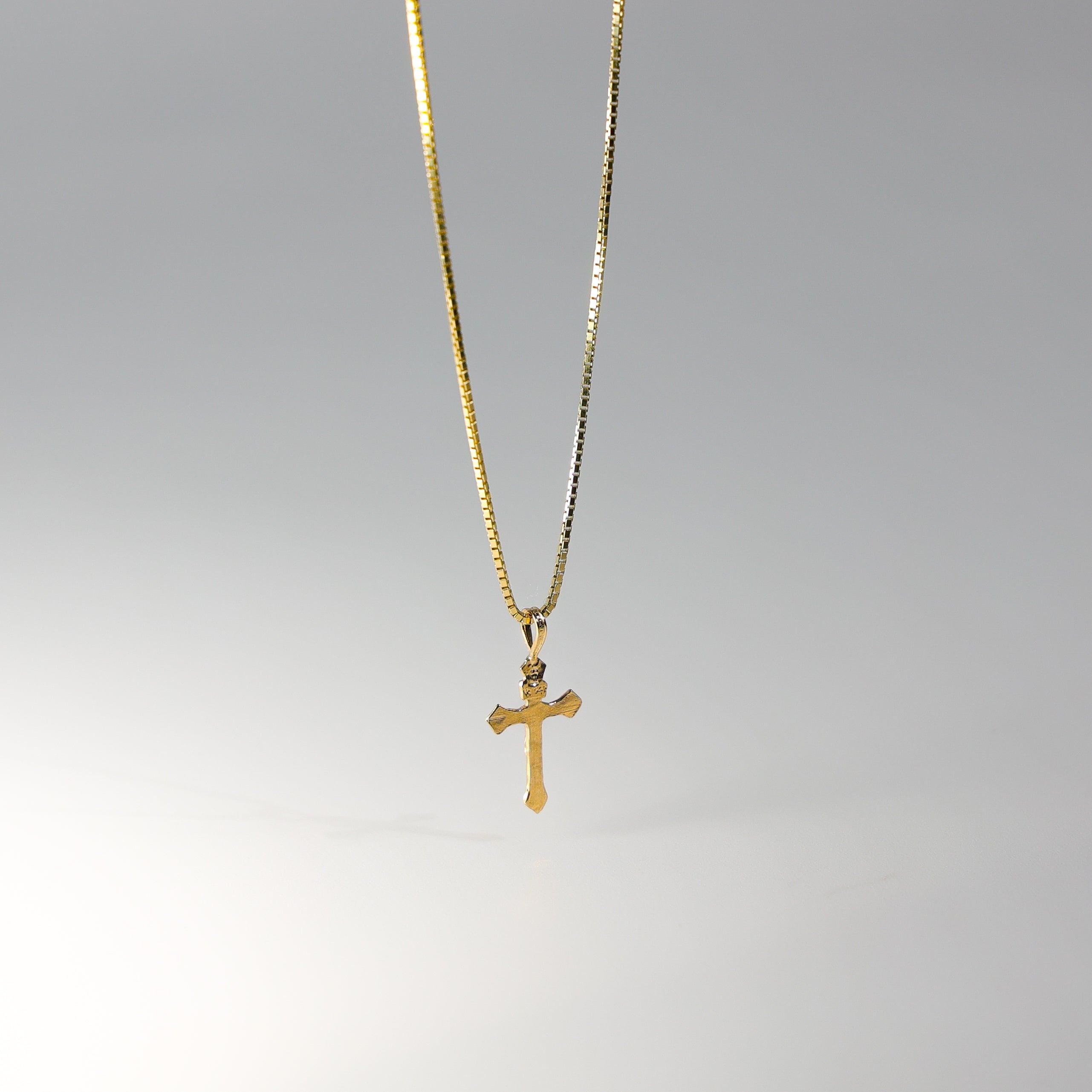 Gold Crucifix Cross Religious Pendant Necklace - Model 1008 | Perfect for Christian Gifts, Baptism, First Communion & Everyday Faith Jewelry