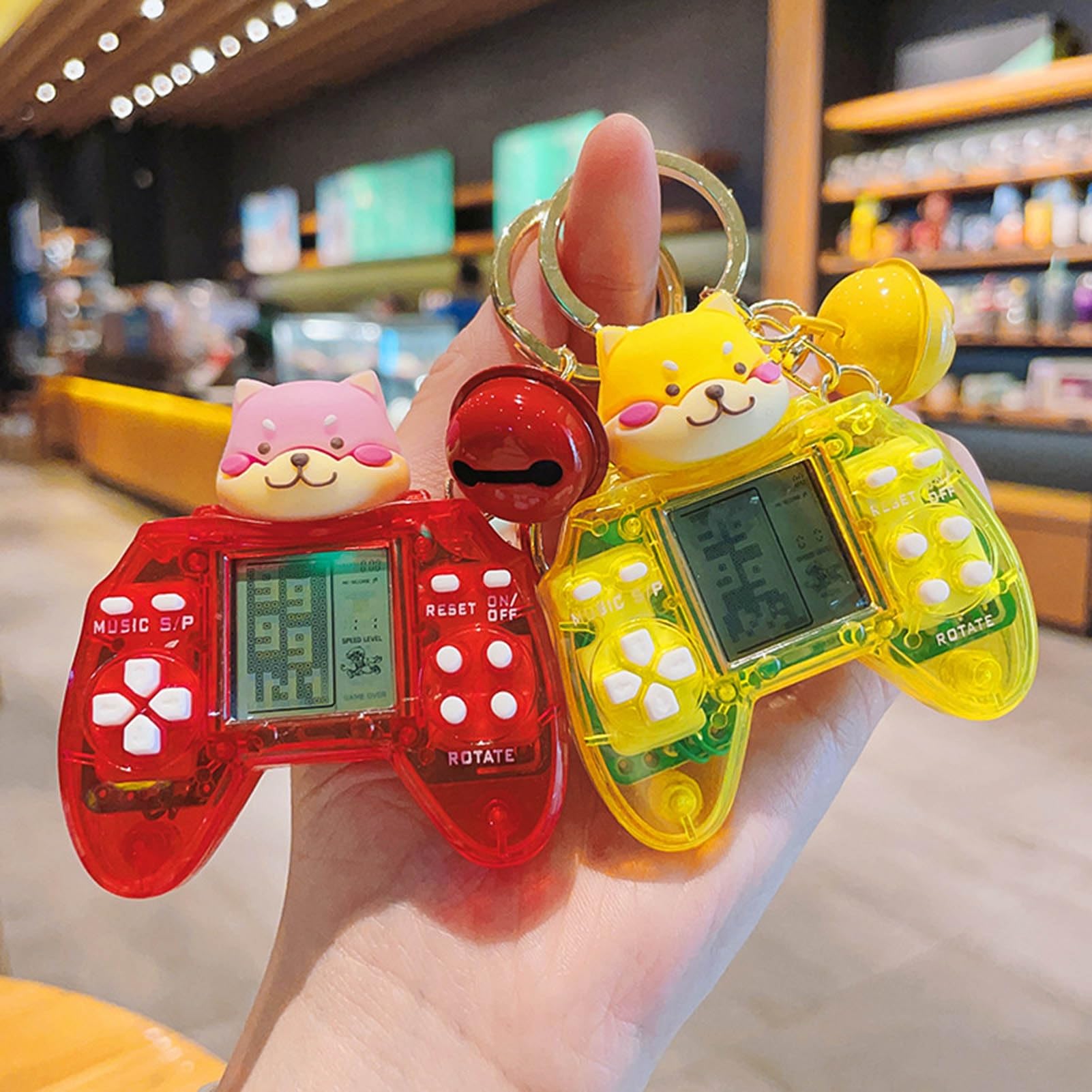Retro Playable Mini Game Keychain - Classic Video Game Console Keychain for Gifts, Party Favors, Easter Treat Bags & Gift Baskets - Perfect for Gamers, Collectors & Nostalgic Decor