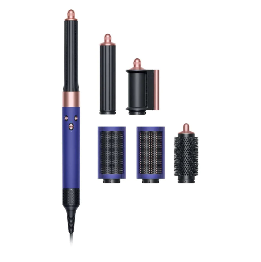 Dyson Airwrap Complete Styler Long Barrel - Vinca Blue & Rose | Certified Refurbished with 1 Year Warranty (HS05) | Perfect for Salon-Quality Hair Styling at Home