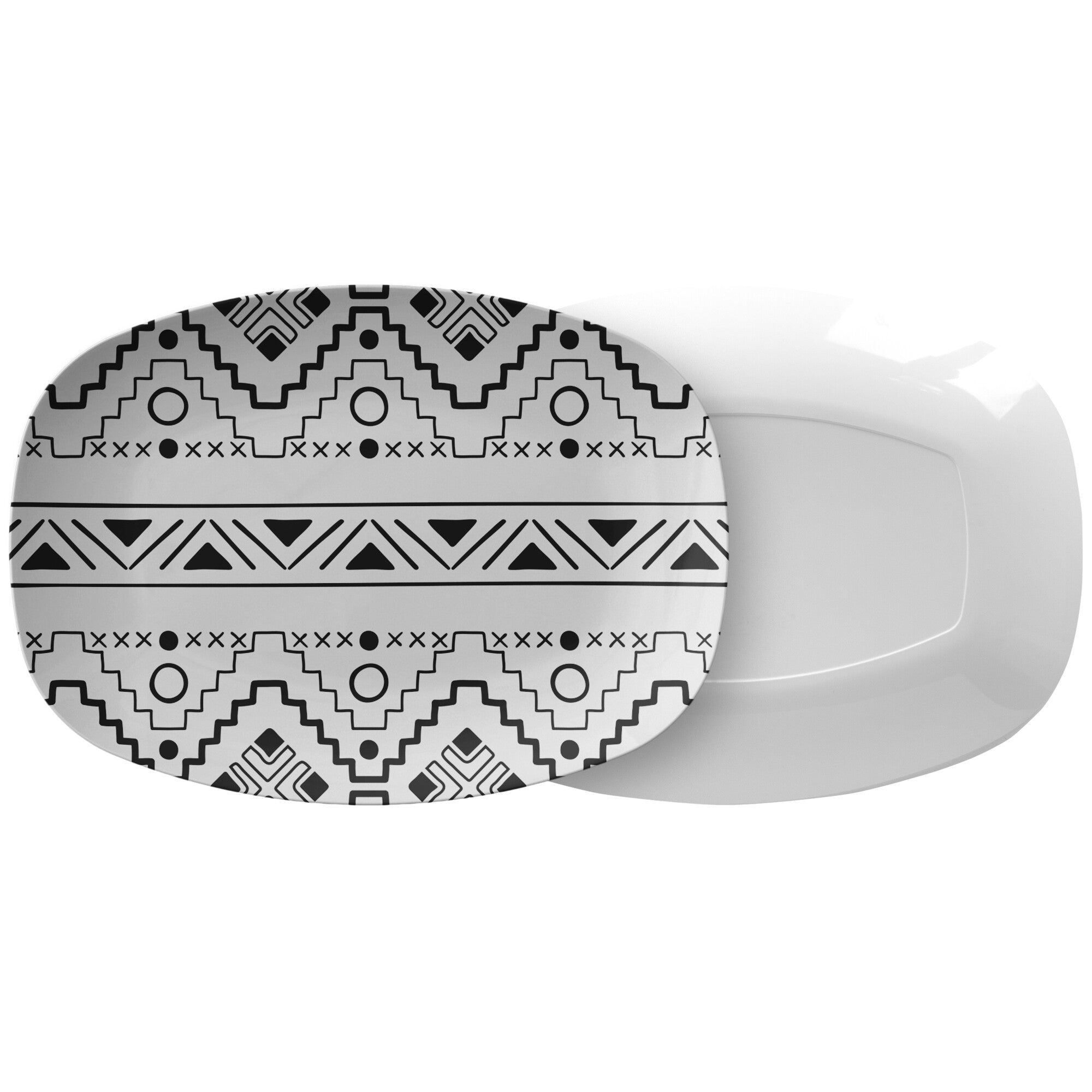 Cross Canyon Plastic Serving Platter - Elegant Kitchenware for Parties & Entertaining | Perfect Housewarming Gift for Hosts & Home Cooks | Ideal for BBQs, Potlucks & Holiday Gatherings