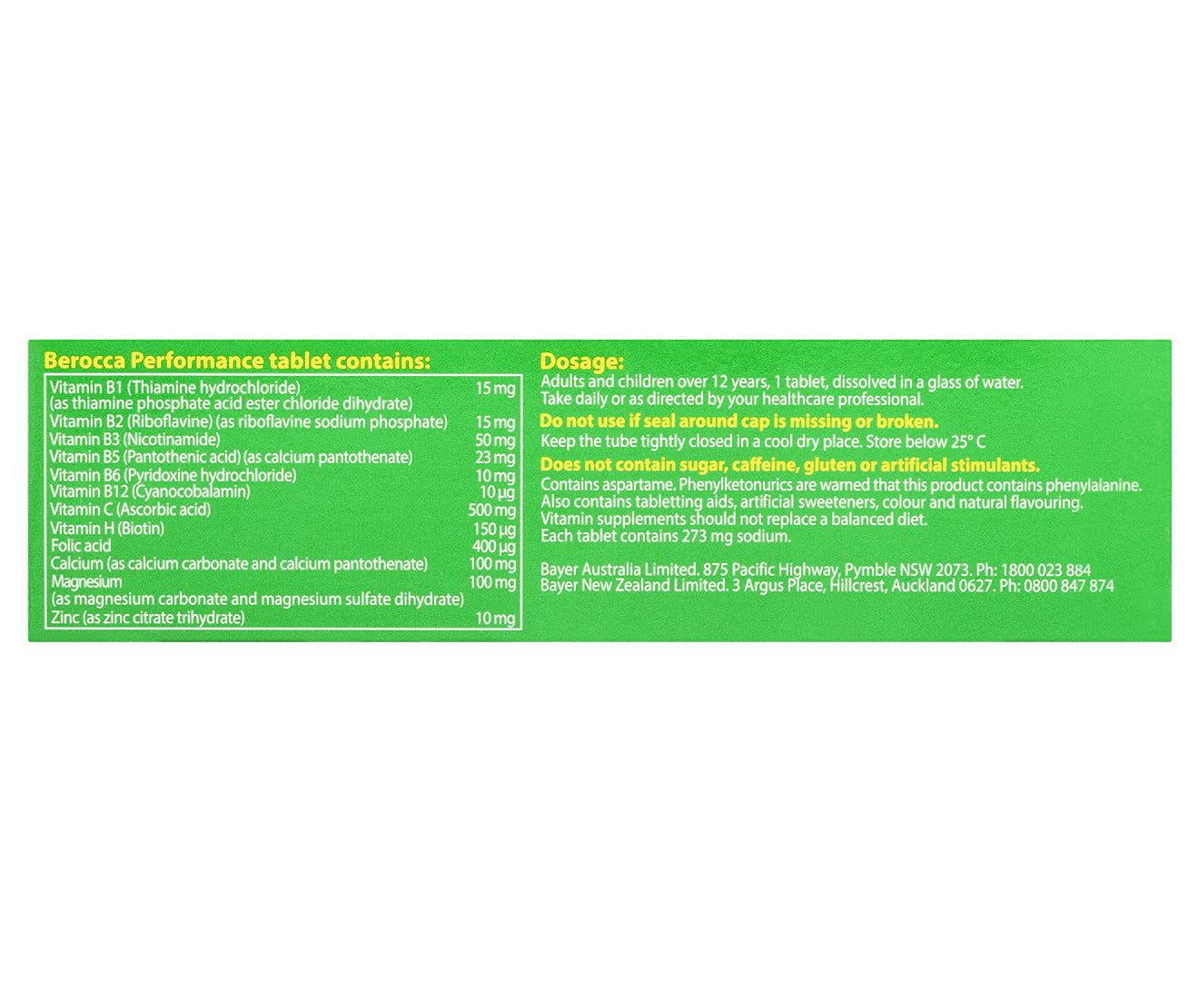 Berocca Mango and Orange Effervescent Vitamin Tablets - Immune Support & Energy Boost - 30 Count - Perfect for Workout Recovery & Morning Routine