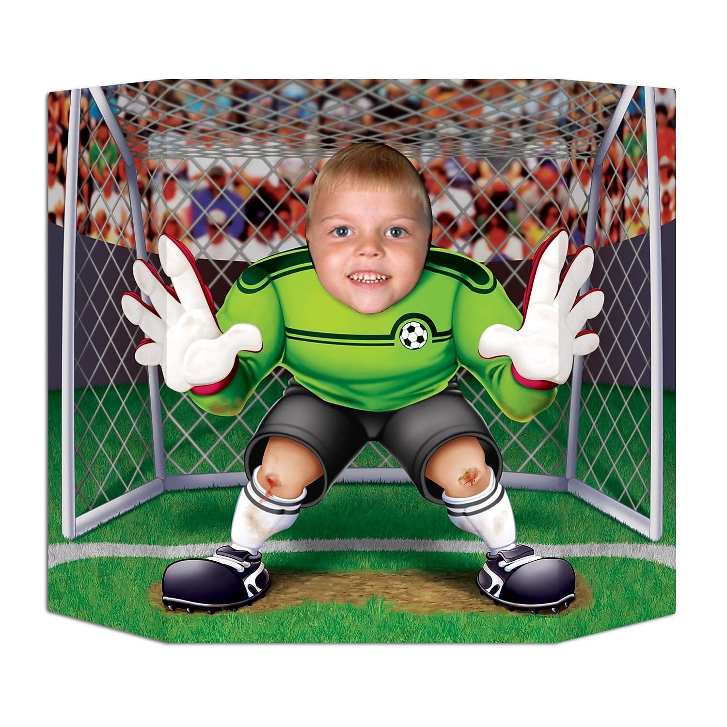 Beistle Sports Soccer Photo Prop Pack of 2 - Perfect for Team Pictures, Birthday Parties & Game Day Decorations