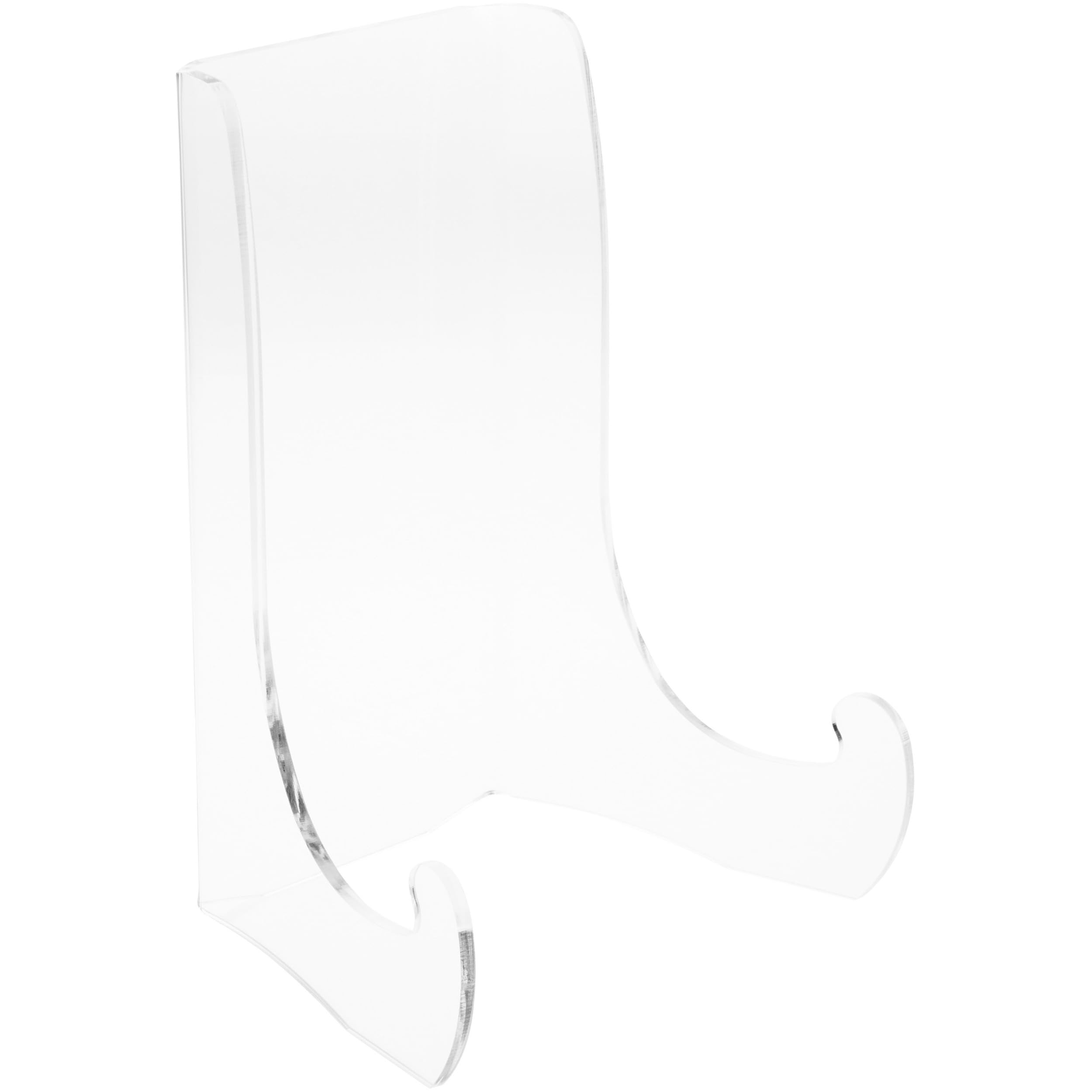 Plymor Clear Acrylic Flat Back Easel with Shallow Support Ledges - 12