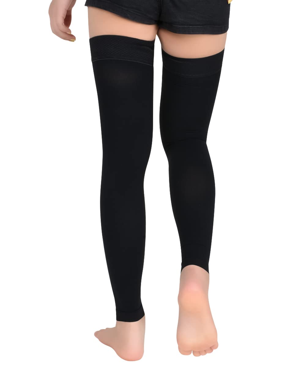 Medical Thigh High Compression Stockings 20-30 mmHg for Women & Men - Firm Support Circulation with Silicone Dot - Perfect for Varicose Veins, Swelling & Post-Surgery Recovery