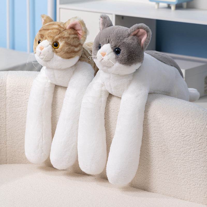 Giant Stress Relief Cat Plush Toy - Soft Huggable Stuffed Animal for Adults & Kids | Perfect for Anxiety Relief, Home Decor, and Cuddling