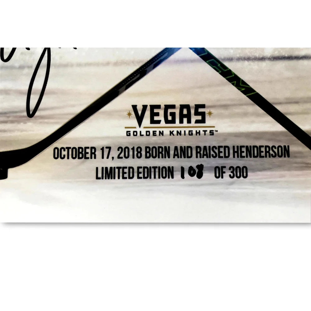Jonathan Marchessault & Reilly Smith Autographed Vegas Golden Knights 16x20 Framed Photo - Limited Edition #D/300 with JSA Certificate - Perfect for Hockey Fans, Sports Memorabilia Collectors and Man Cave Decor