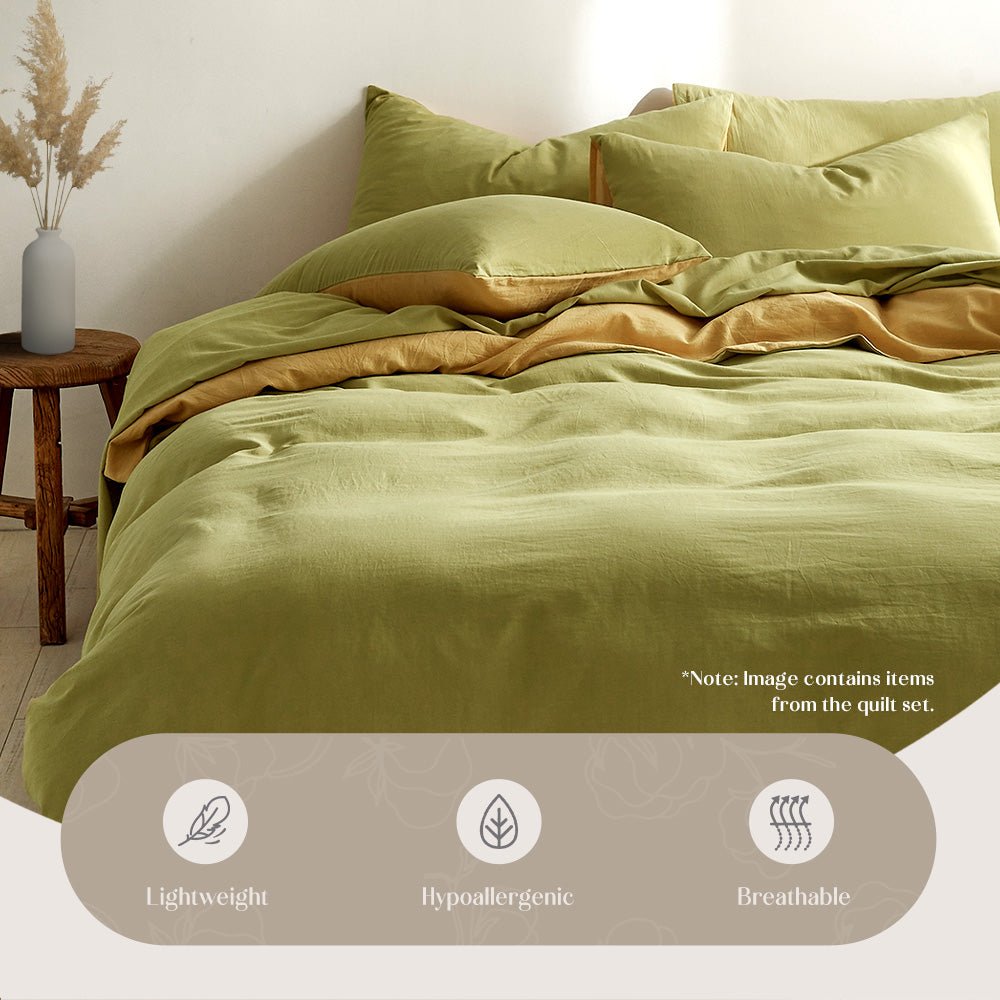 Premium Yellow Duvet Cover Set - King Size Bedding with Pillowcases, Soft & Breathable Cotton - Perfect for Master Bedroom, Guest Room, or Cozy Home Decor