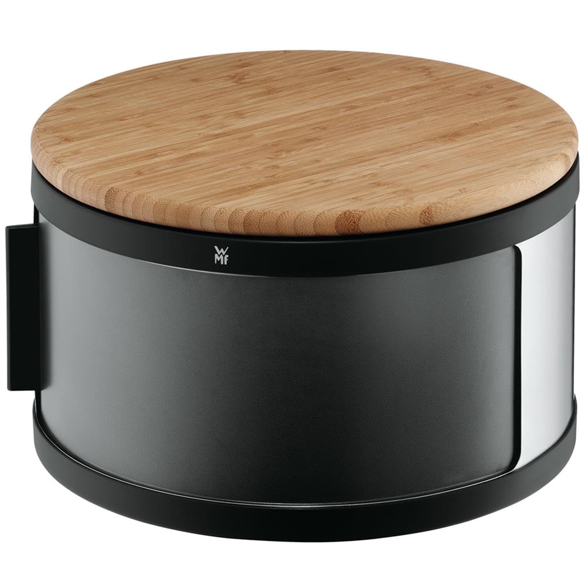 WMF 634456030 Stainless Steel Bread Bin with Bamboo Chopping Board - Keep Bread Fresh & Organized for Kitchen, Dining, and Baking Needs