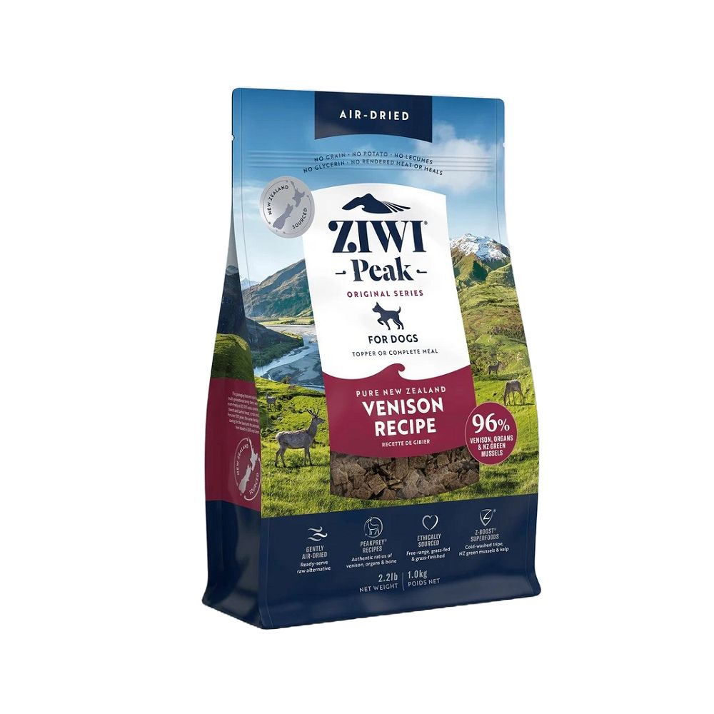 Premium Air-Dried Venison Dog Food - All-Natural, Grain-Free, High-Protein Treat for Dogs | Perfect for Training, Travel & Outdoor Adventures