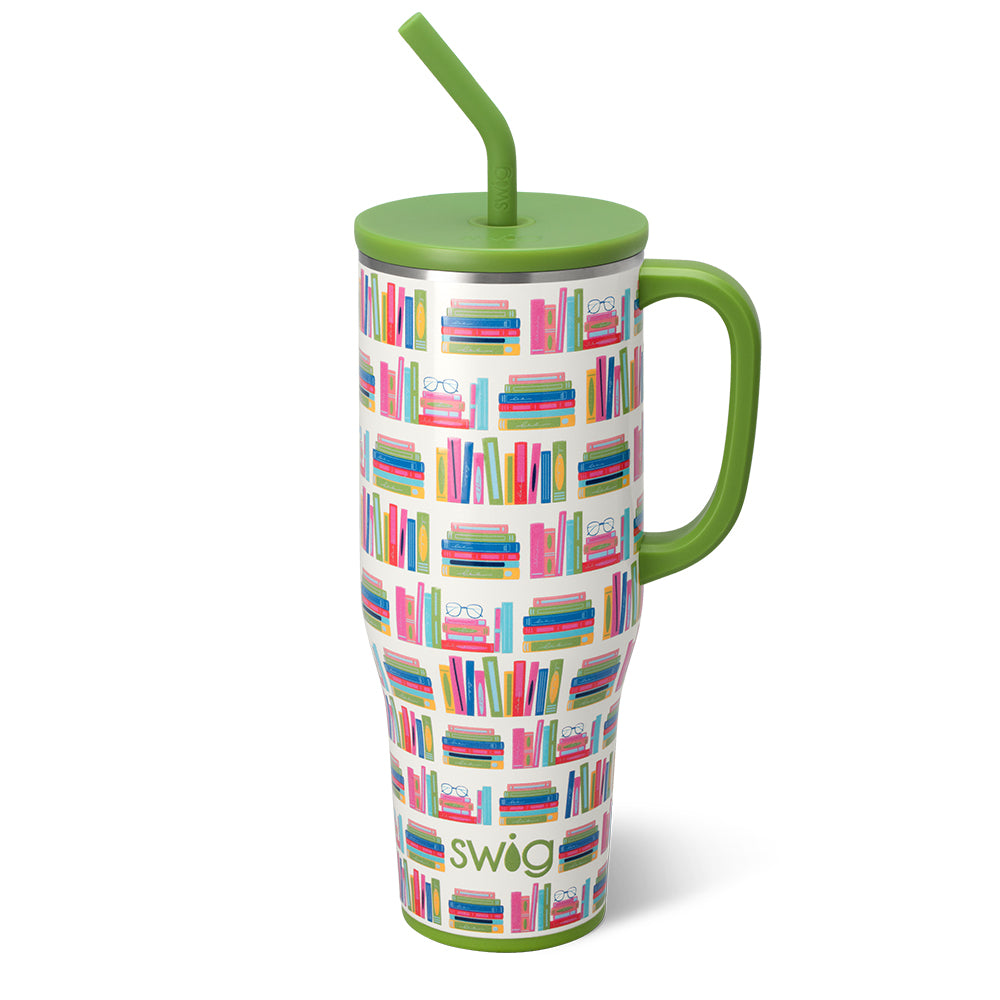 40oz Book Club Mega Mug - Large Insulated Tumbler for Coffee, Tea & Hot Drinks - Perfect for Book Lovers, Reading Sessions & Book Club Meetings