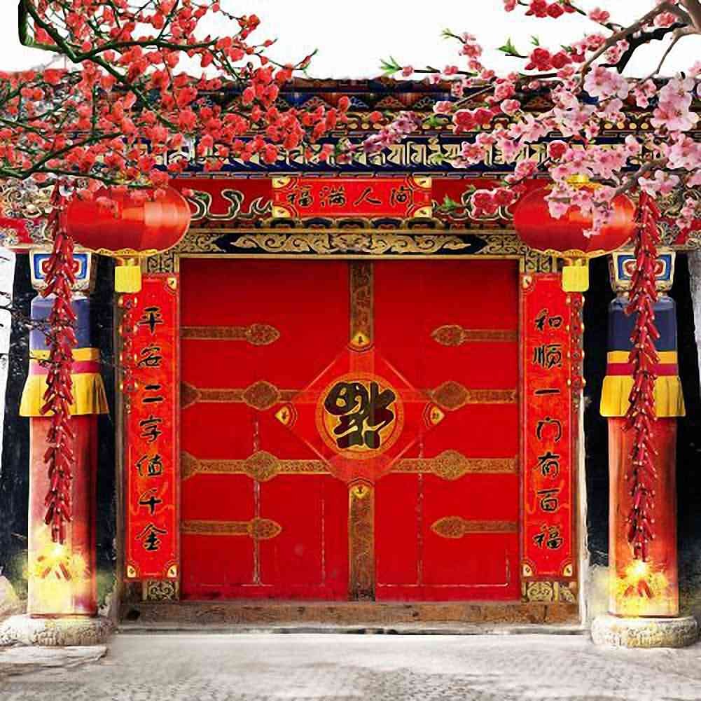 GladsBuy 10x10ft Quadrangle Door Photography Backdrop - Indoor Theme for Parties & Events