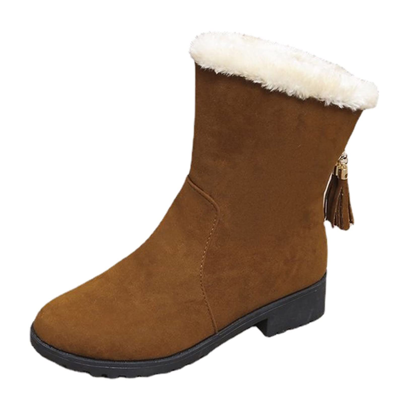 Fashionable Women's Winter Snow Boots - Thick-Soled Ankle Boots for Cold Weather | Perfect for Snowy Days, Outdoor Activities & Casual Winter Wear