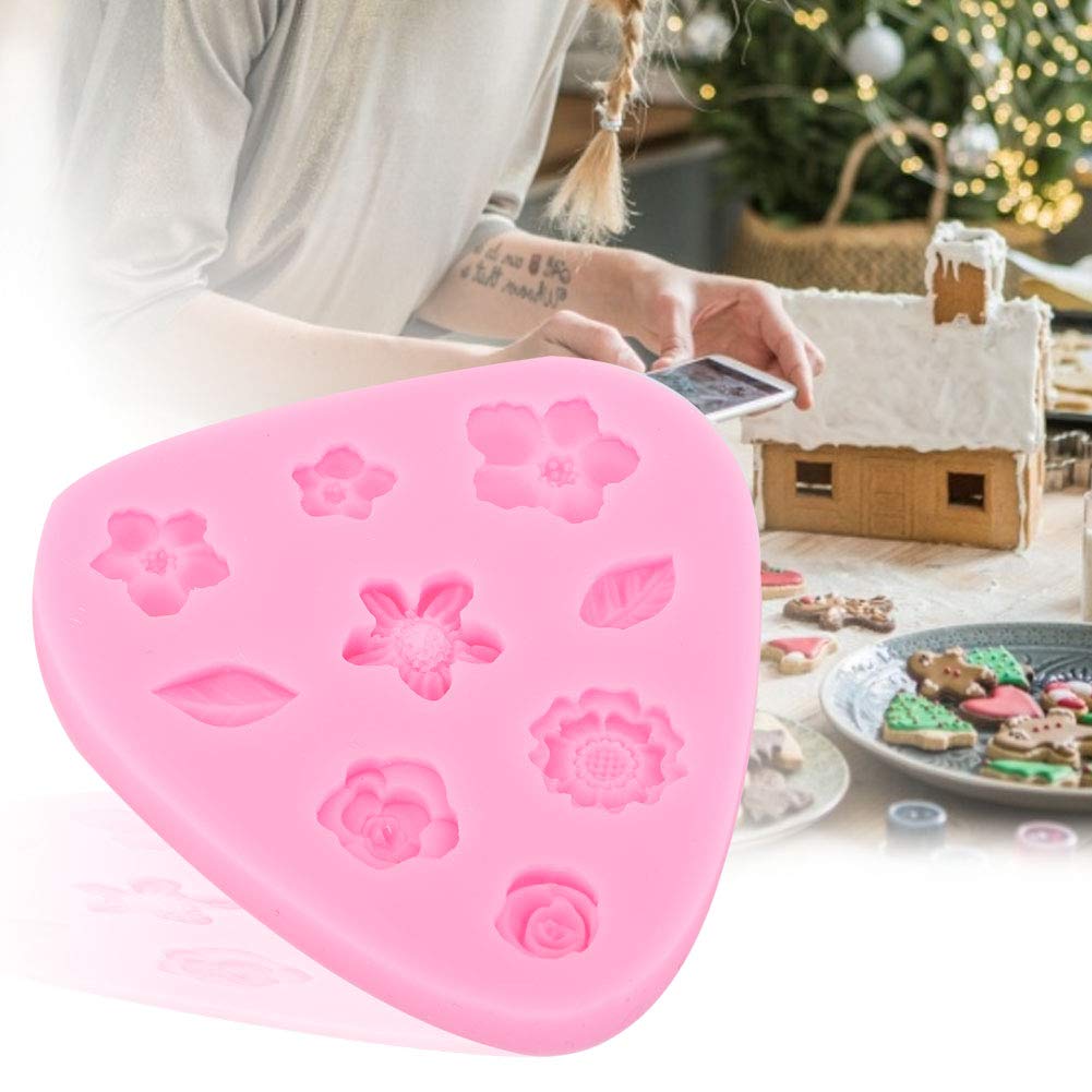 Premium Silicone Flower Cake Mold - DIY Baking Fondant Cupcake & Mooncake Maker for Birthdays, Weddings, and Party Decorations