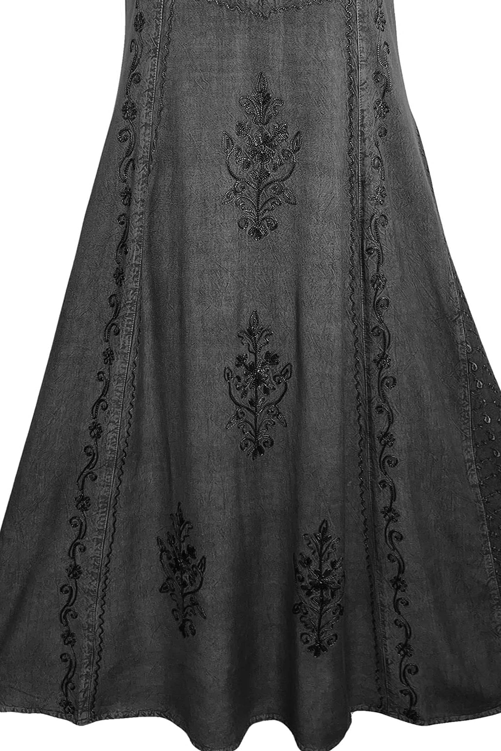 Agan Traders Women's 2025 Spring Sleeveless Maxi Dress - Embroidered Long Sun Dress Gown for Beach, Wedding & Summer Vacation