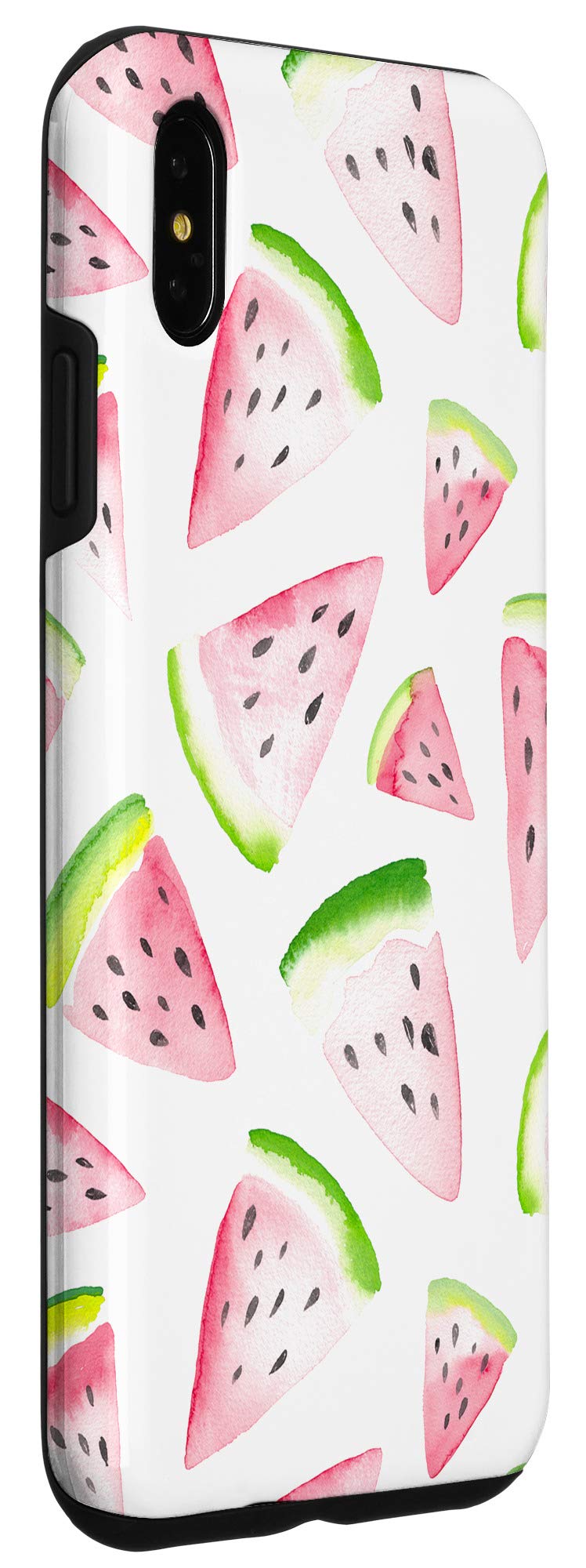Cute Watercolor Watermelon iPhone XS Max Case - Durable Protective Phone Cover with Artistic Design for Summer, Beach, Vacation & Everyday Use