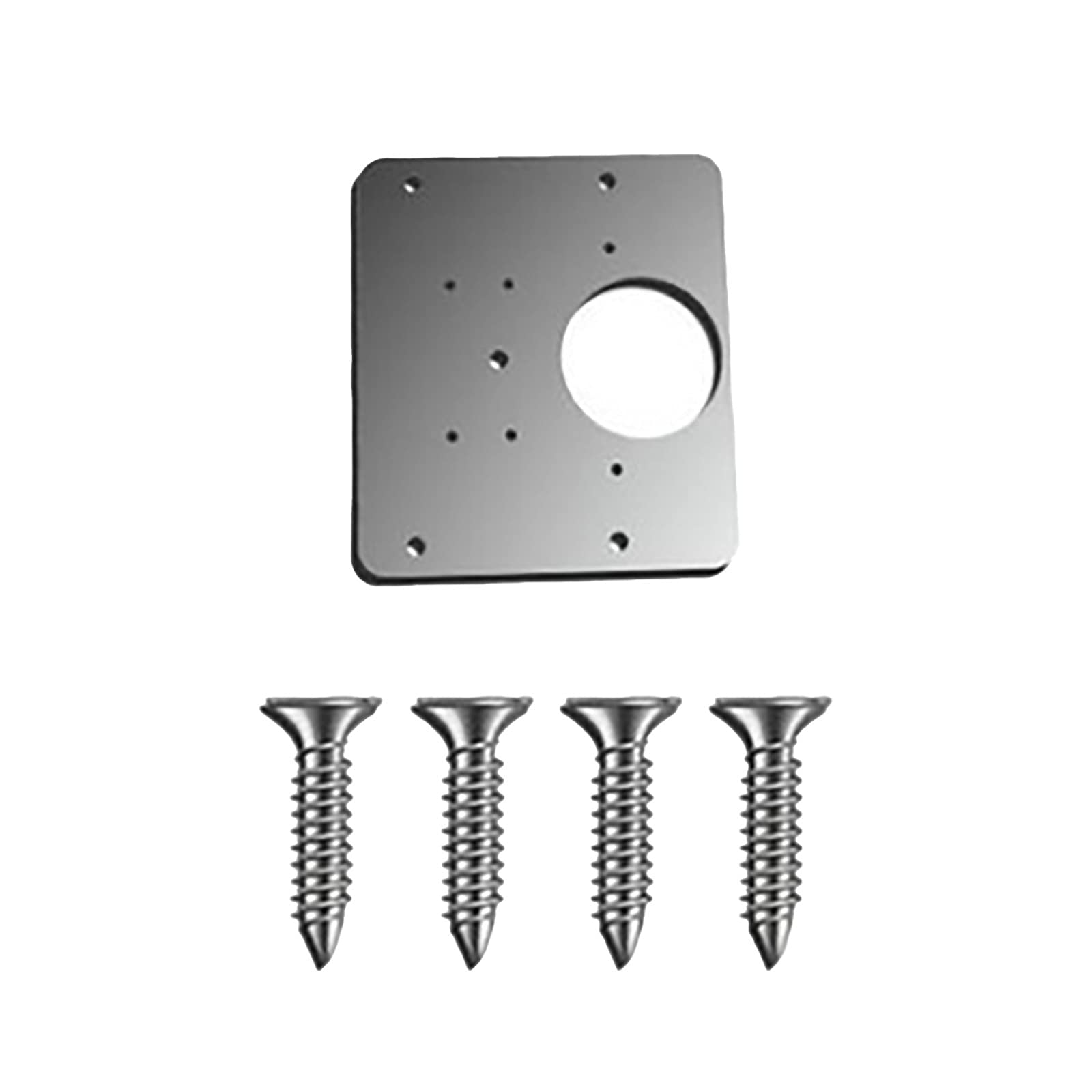 Stainless Steel Cabinet Door Catches & Hinge Repair Plates - Heavy Duty Cupboard Mounting Tool for Kitchen, Bathroom & Wardrobe Furniture Fixing