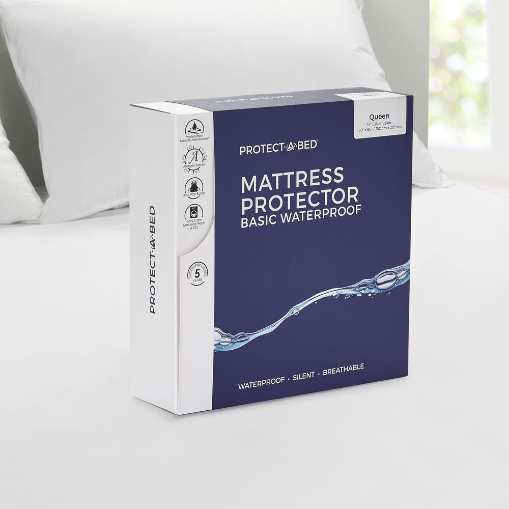 Waterproof Mattress Protector - Premium Bedding Protection for Allergies, Dust Mites & Spills | Fits All Mattress Sizes | Ideal for Kids, Adults & Pet Owners