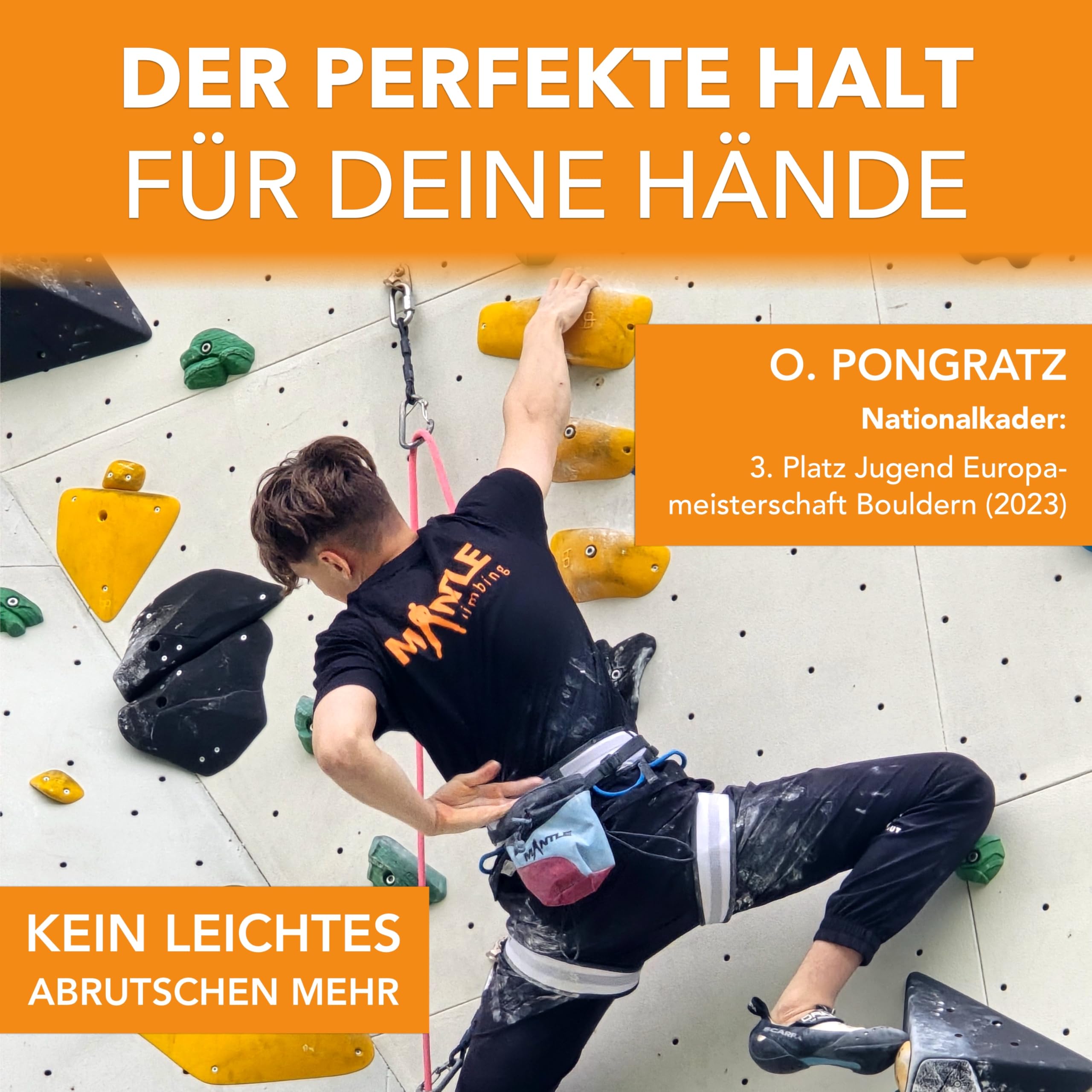 **Mantle Chalk Powder 1kg - Premium Climbing Chalk for Bouldering, Rock Climbing & Fitness - Improve Grip & Reduce Sweat for Indoor & Outdoor Training**