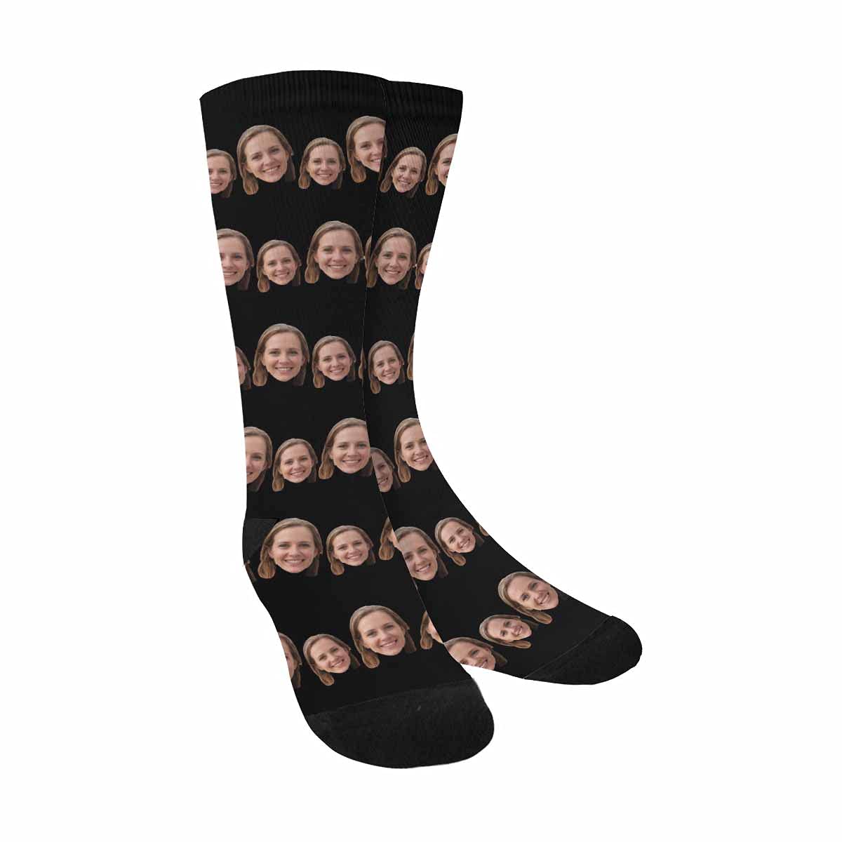 Custom Photo Printed Socks - Personalized Funny Face Socks for Birthday Gifts, Christmas, Valentine's Day - Great for Parties, Couples & Unique Gift Ideas
