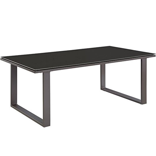 Brown Afuera Living Outdoor Coffee Table - Weather-Resistant Patio Furniture for Garden, Poolside & Deck Use