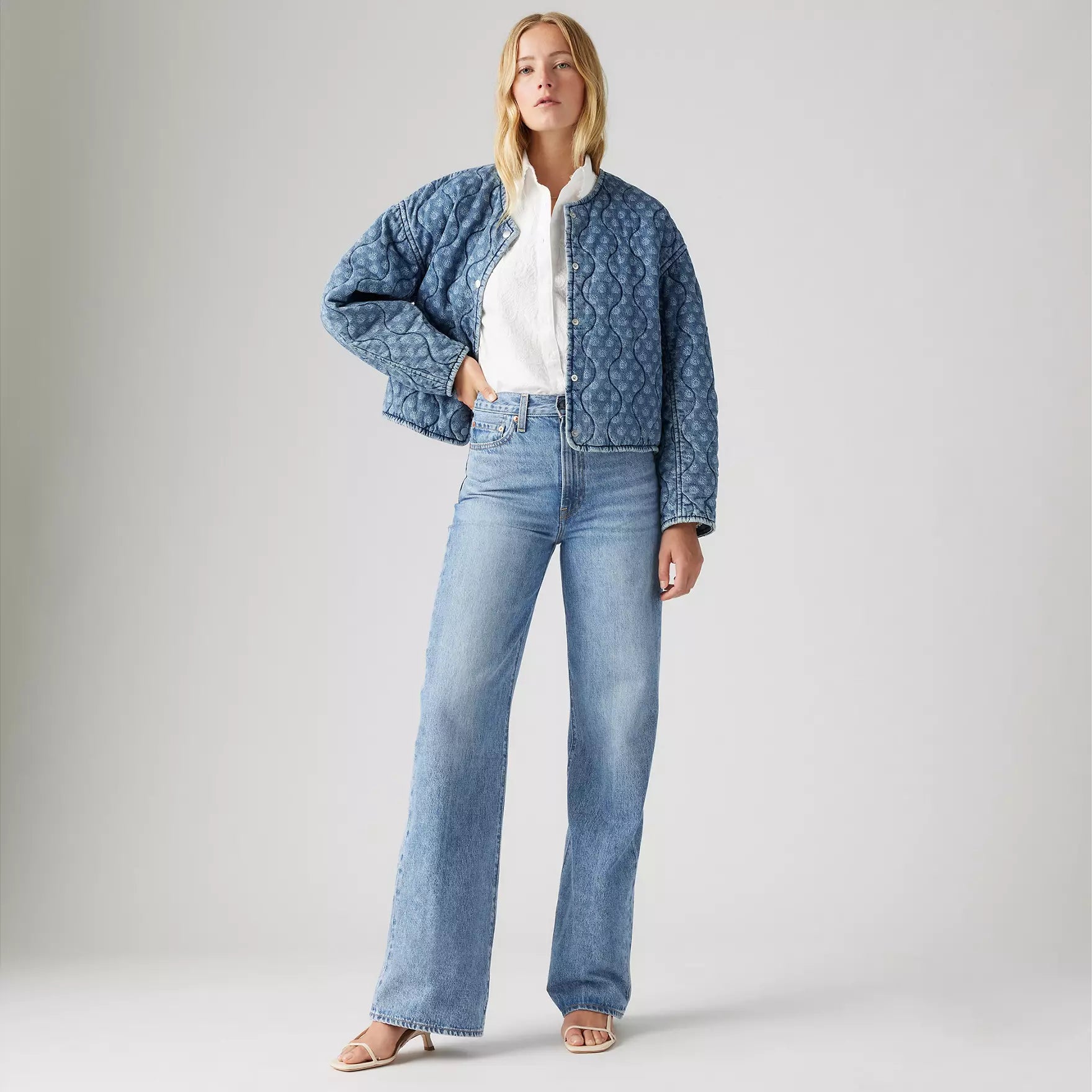 Levi's Ribcage Wide Leg Jeans for Women - High Waist Straight Fit Denim Pants | Casual & Chic Outfits for Everyday Wear