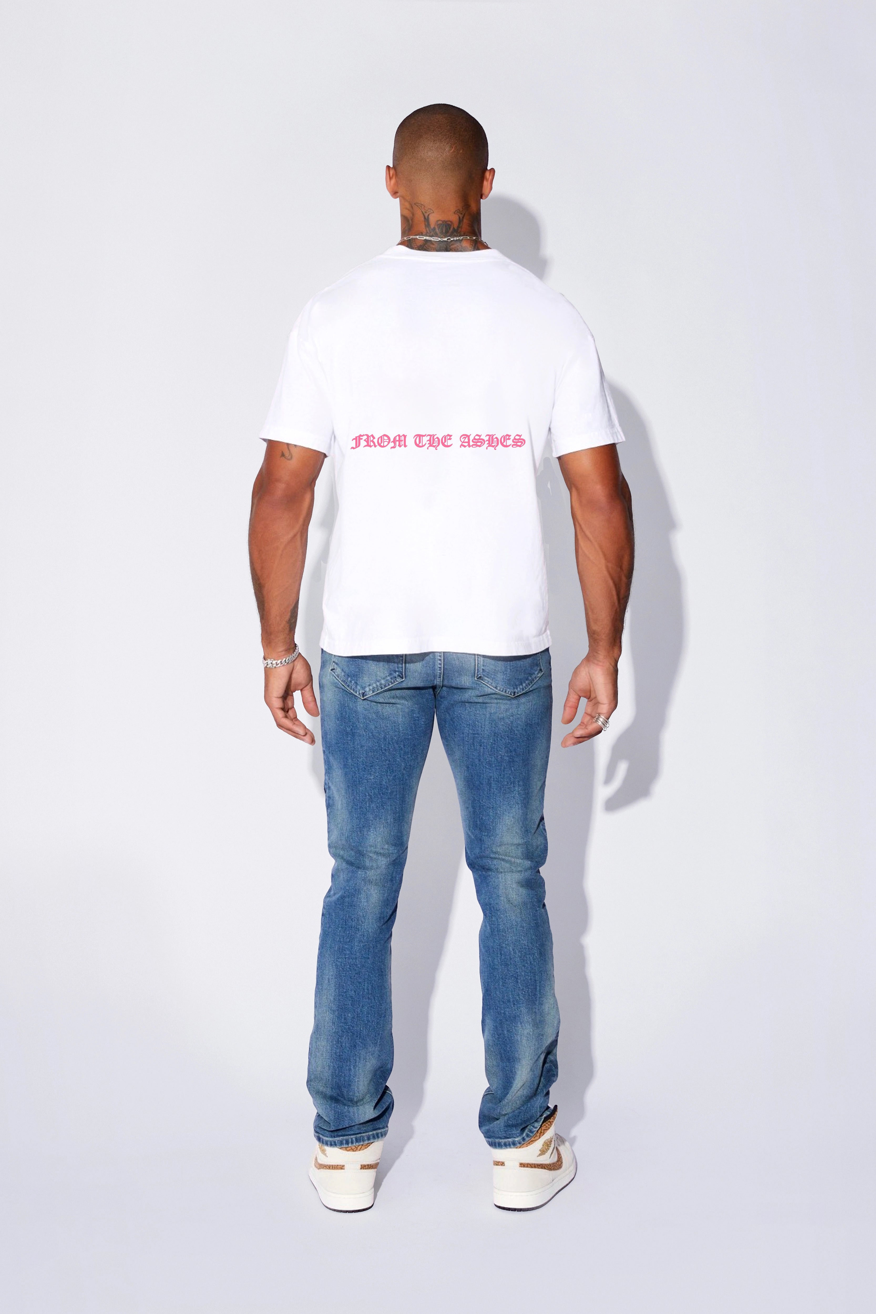 Colt Short Sleeve T-Shirt - White from The Ashes | Men's Casual Cotton Tee for Everyday Wear & Street Style Outfits