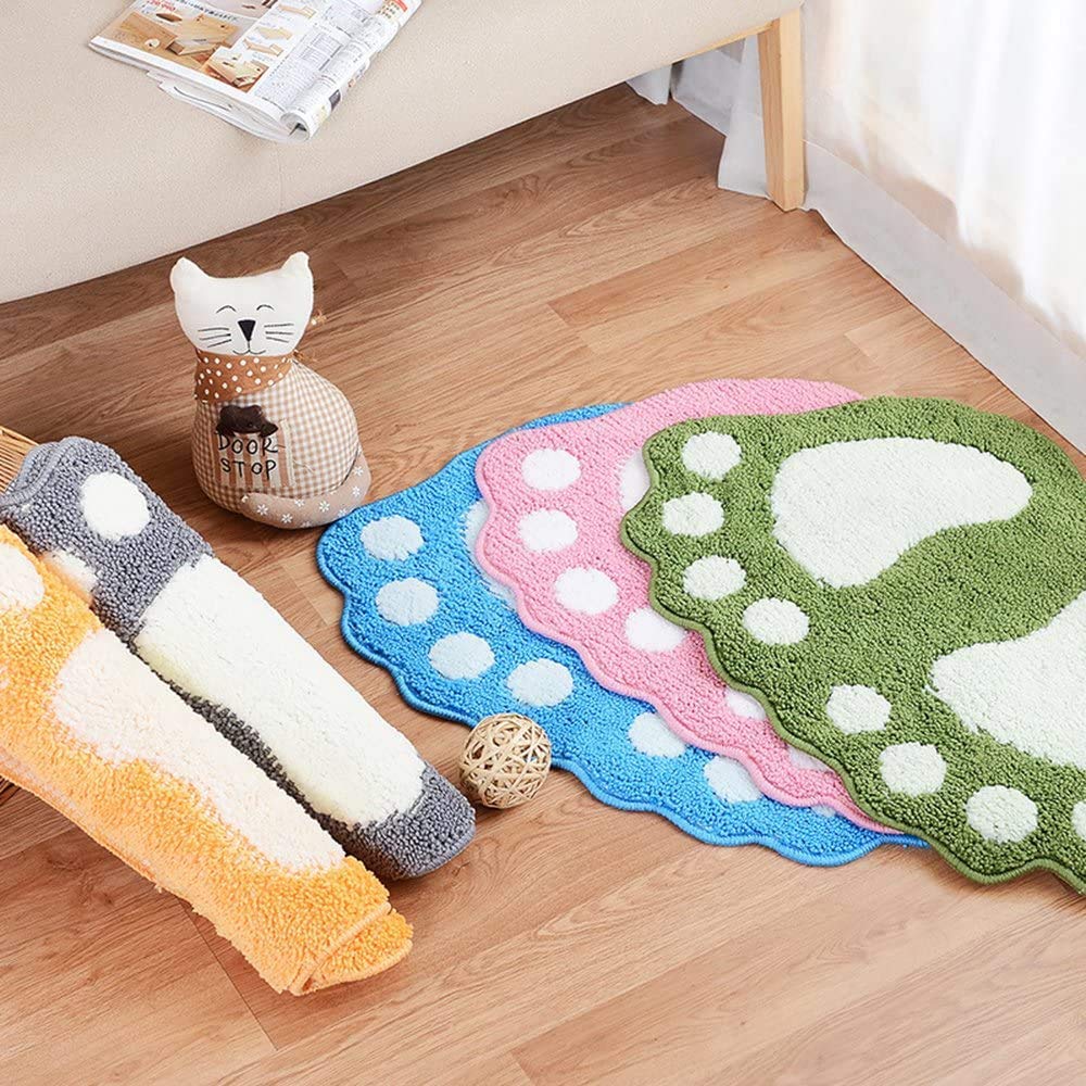 Non-Slip Shaggy Bath Mat - Super Soft Absorbent Shower Rug, Anti-Skid Bathroom Carpet & Cozy Living Room Doormat (Red) - Perfect for Bathroom, Shower, Vanity & Bedroom Floor Protection