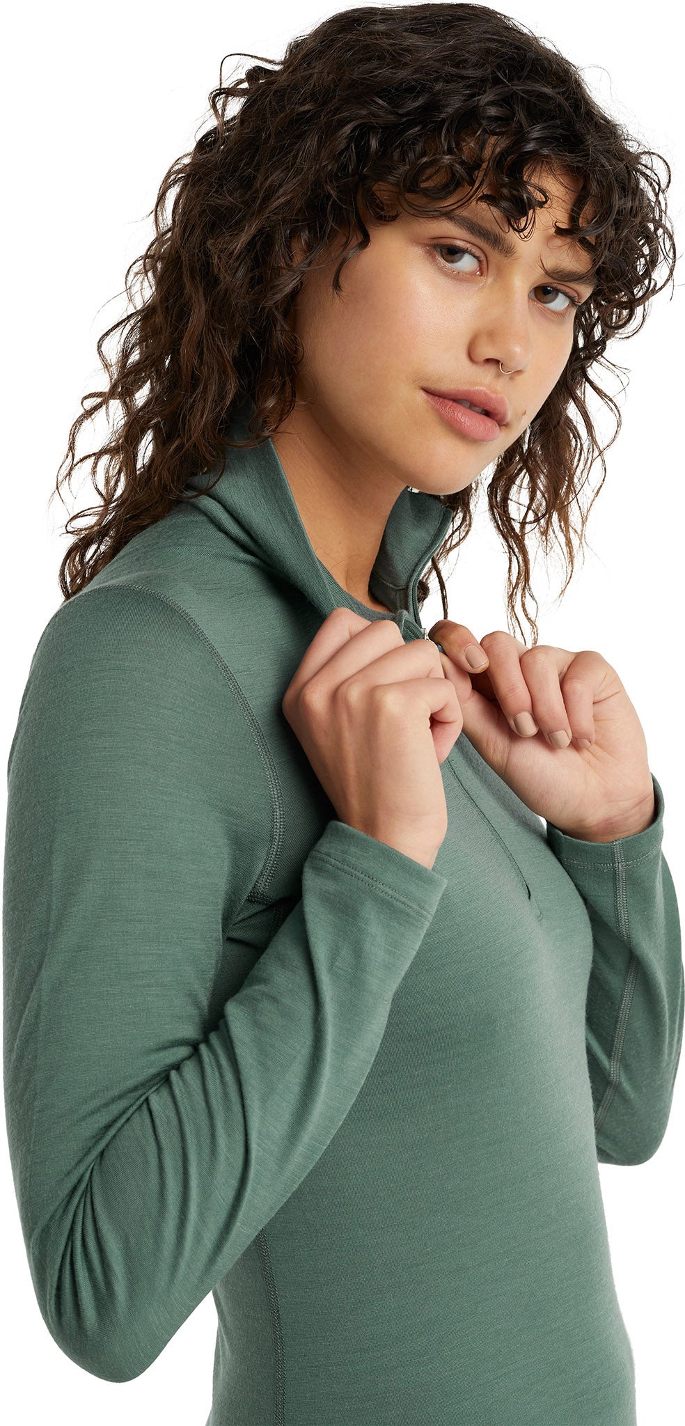 200 Oasis LS Half Zip Base Layer for Women - Thermal Long Sleeve Moisture Wicking Shirt - Perfect for Hiking, Skiing & Winter Outdoor Activities